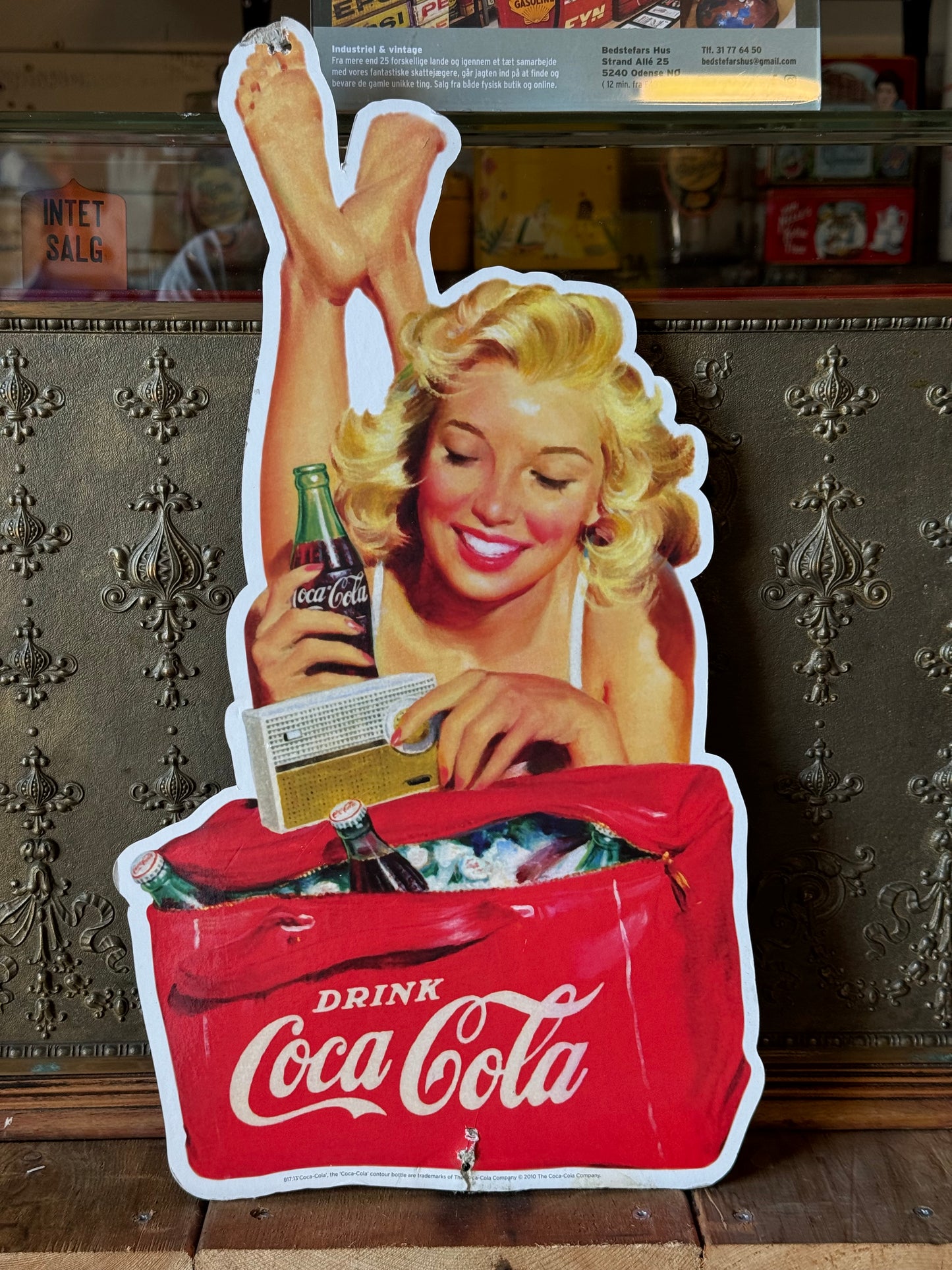 Coca Cola pap skilt
