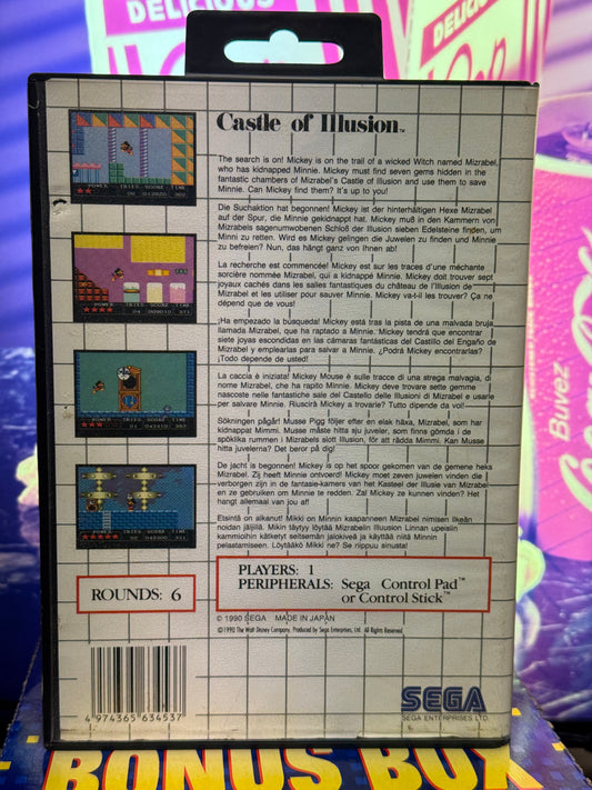 Castle of illusion - Sega Master System
