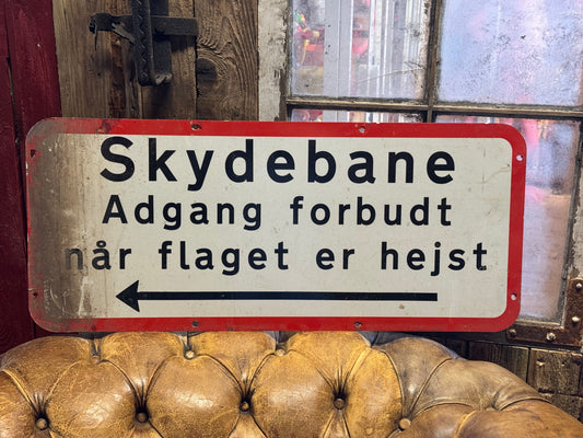 Skydebane skilt