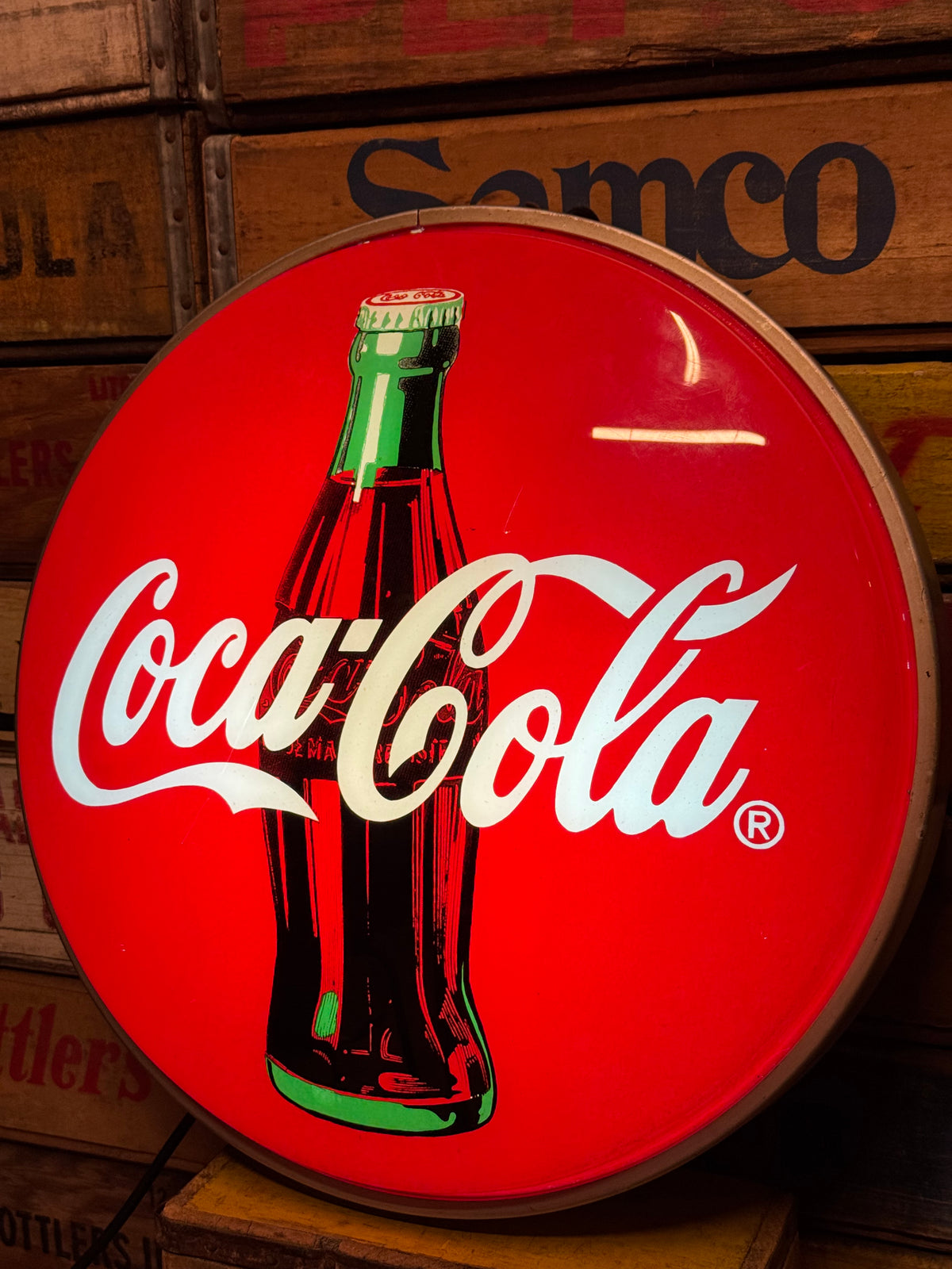 Coca Cola lysskilt