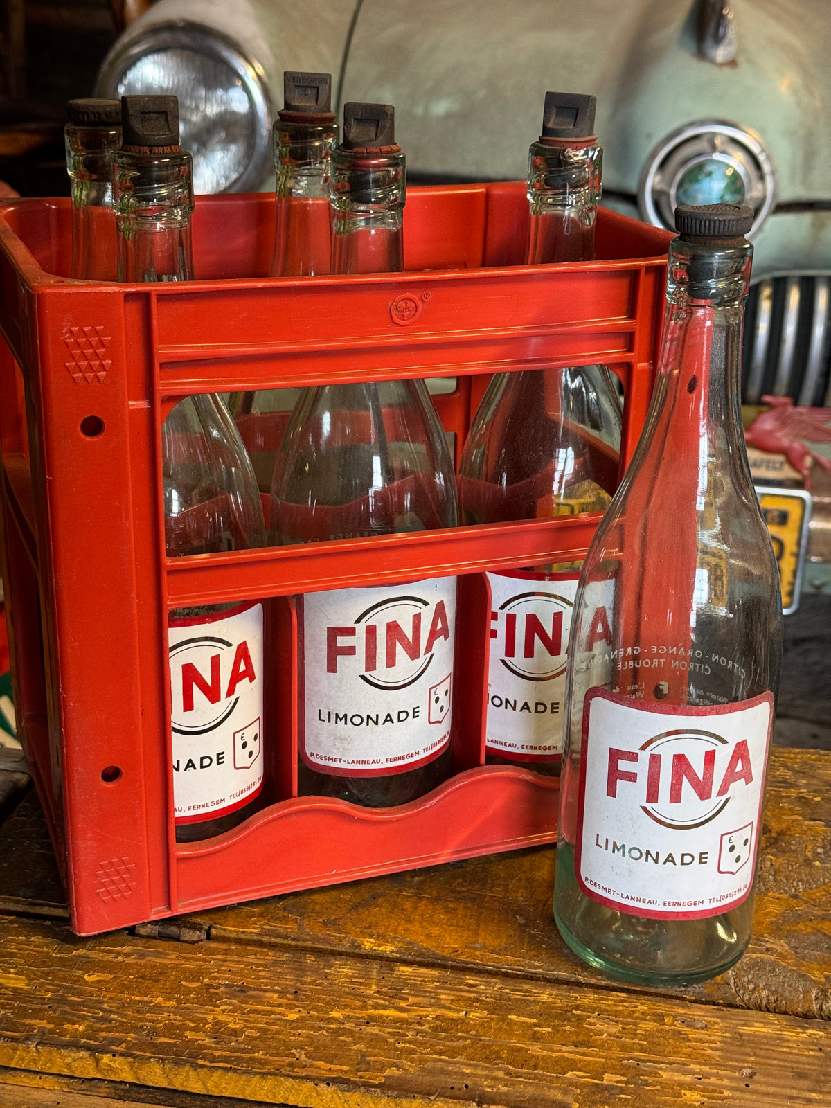 FINA limonade flaske sæt 1960erne