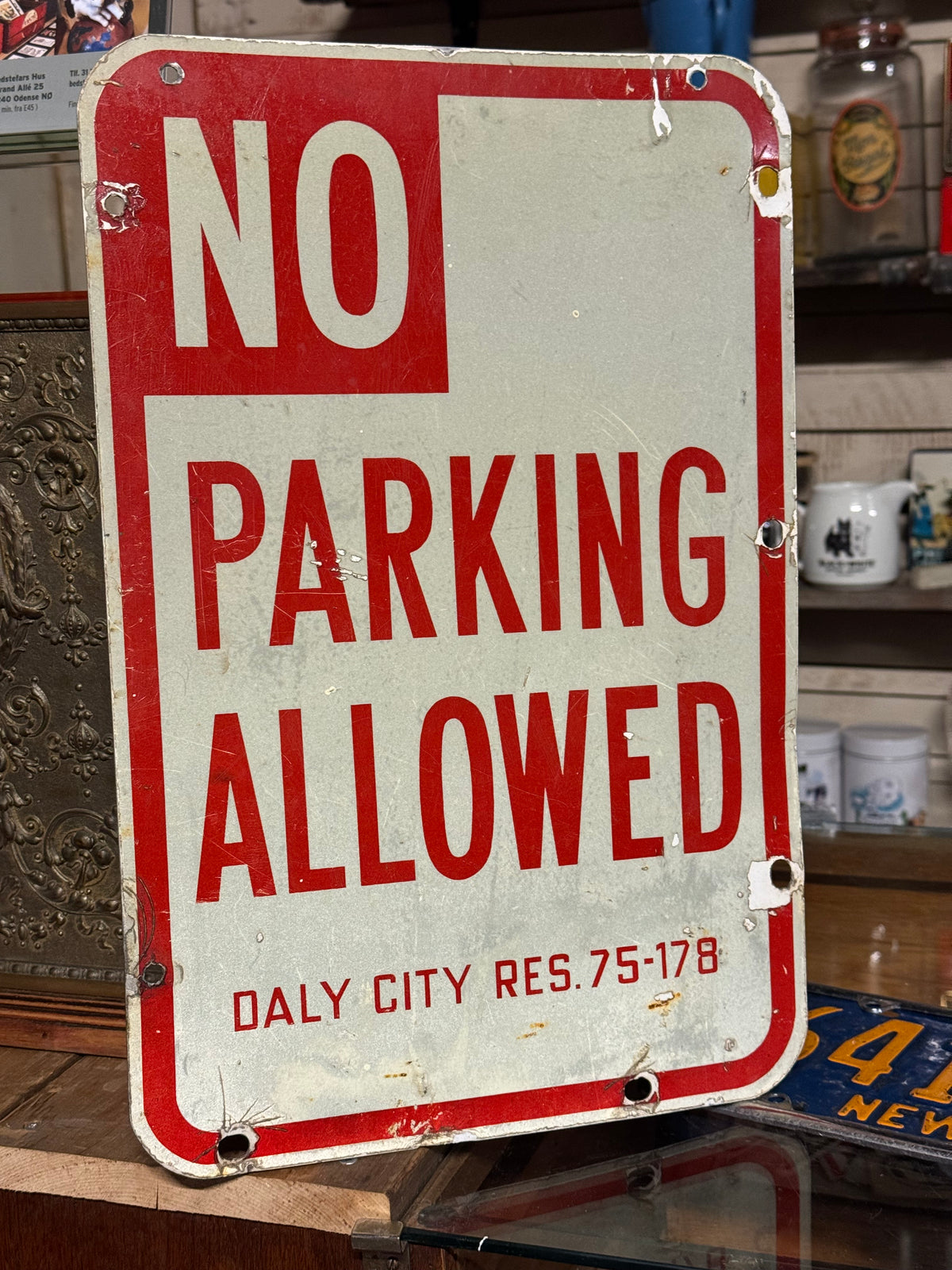 Amerikansk No Parking skilt