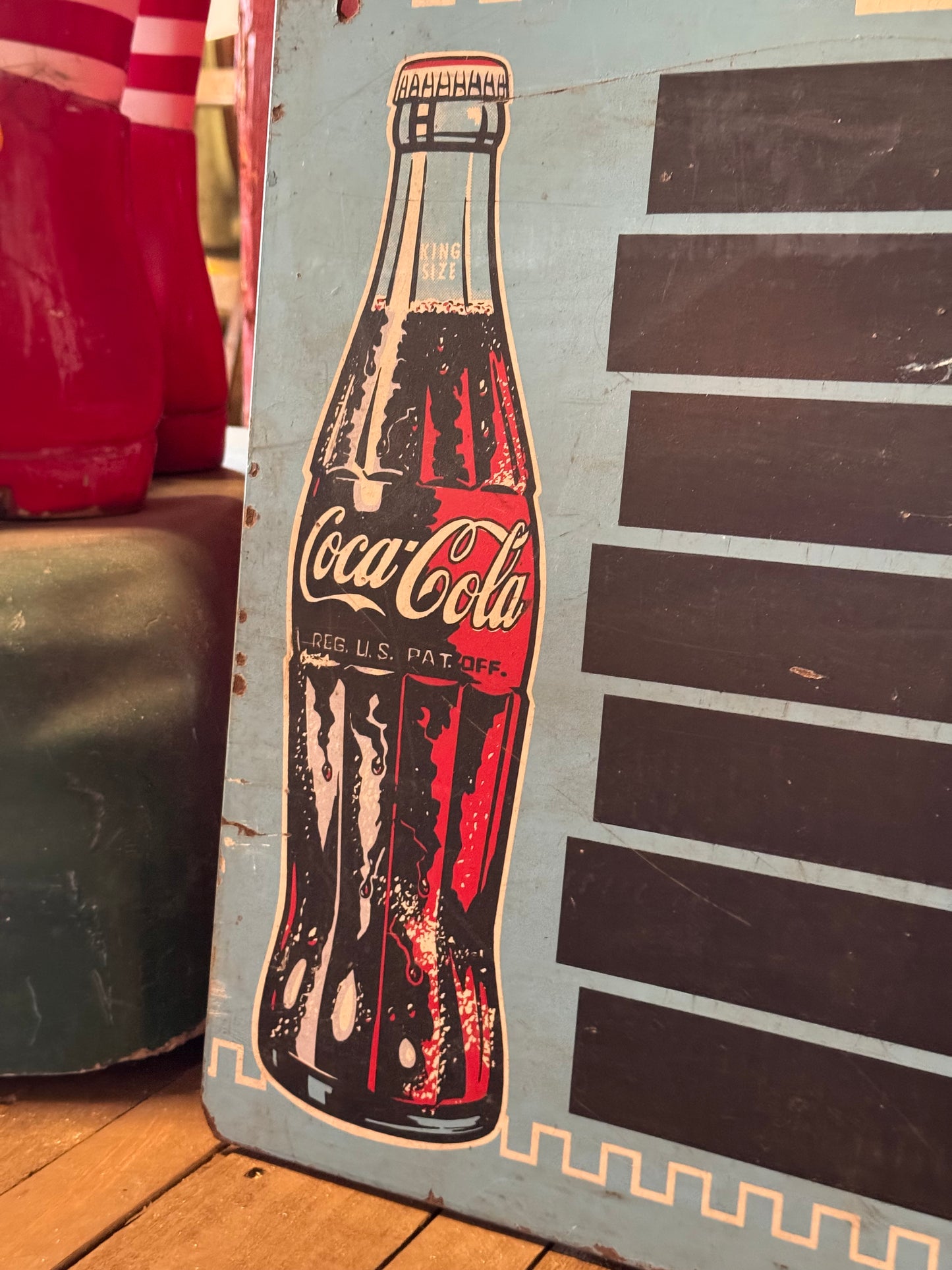 Coca Cola menu tavle