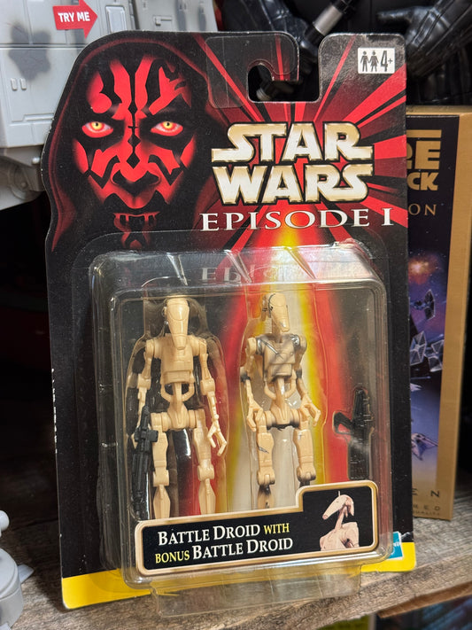 Star Wars Episode I: The Phantom Menace "Battle Droid with Bonus Battle Droid"