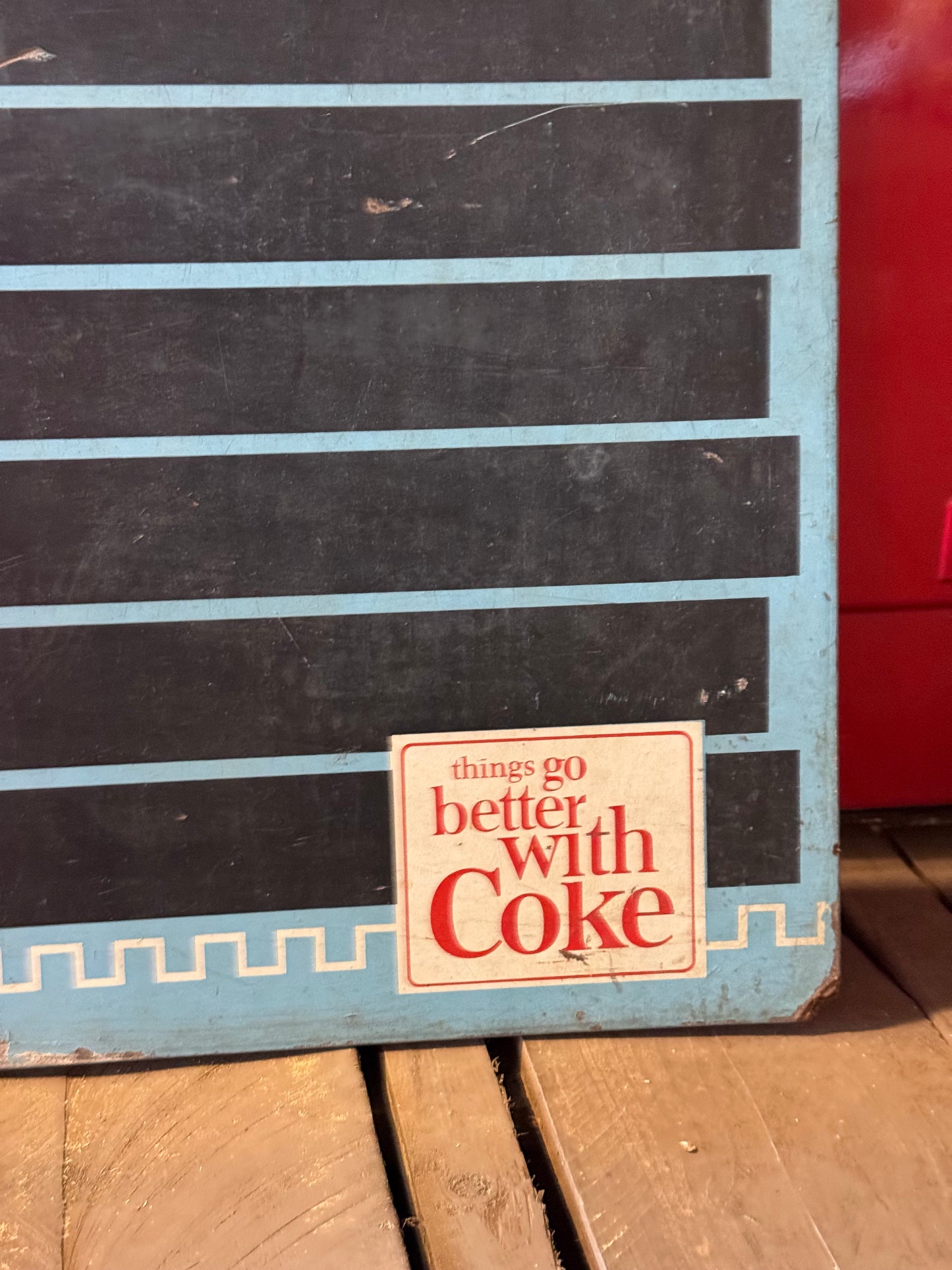 Coca Cola menu tavle