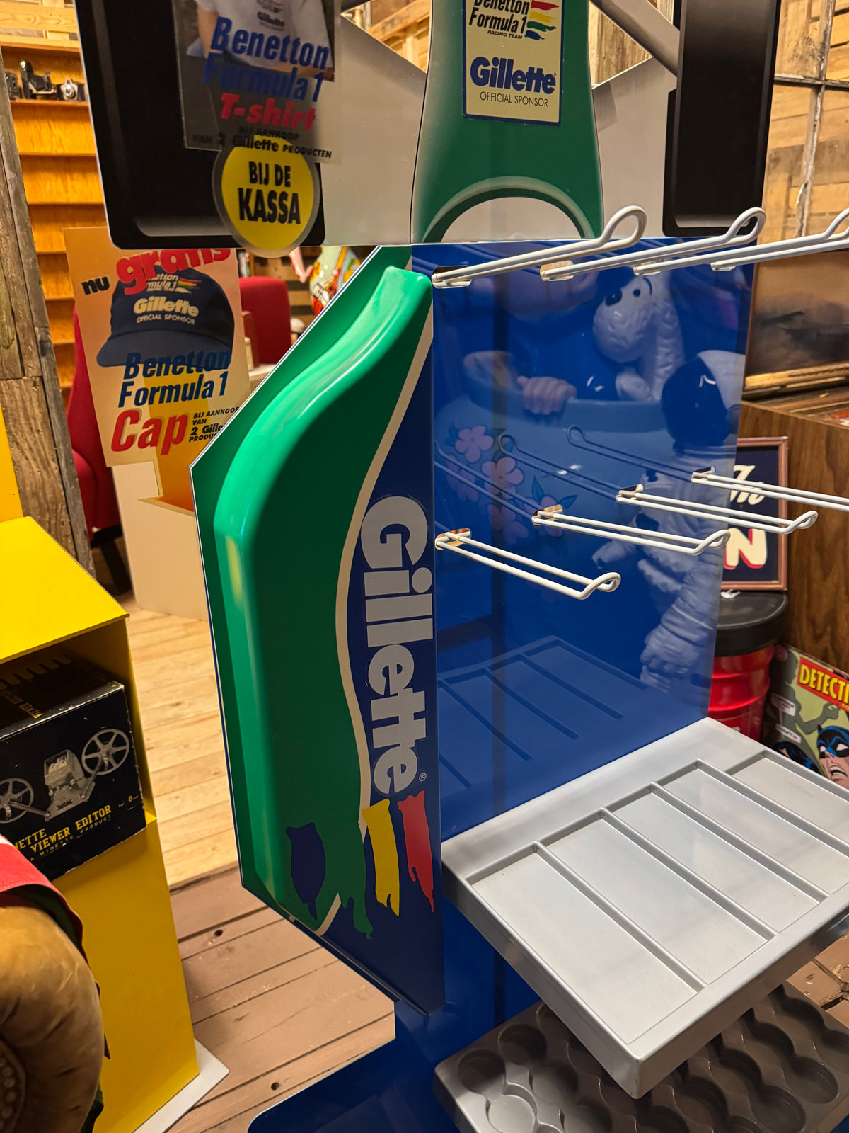Gillette-reklame- og salgsdisplaysstand