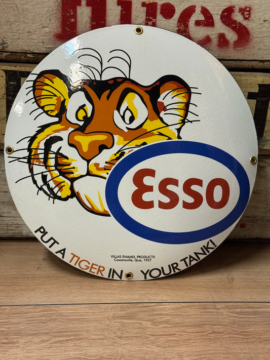 Esso Tiger - Emaljeskilt