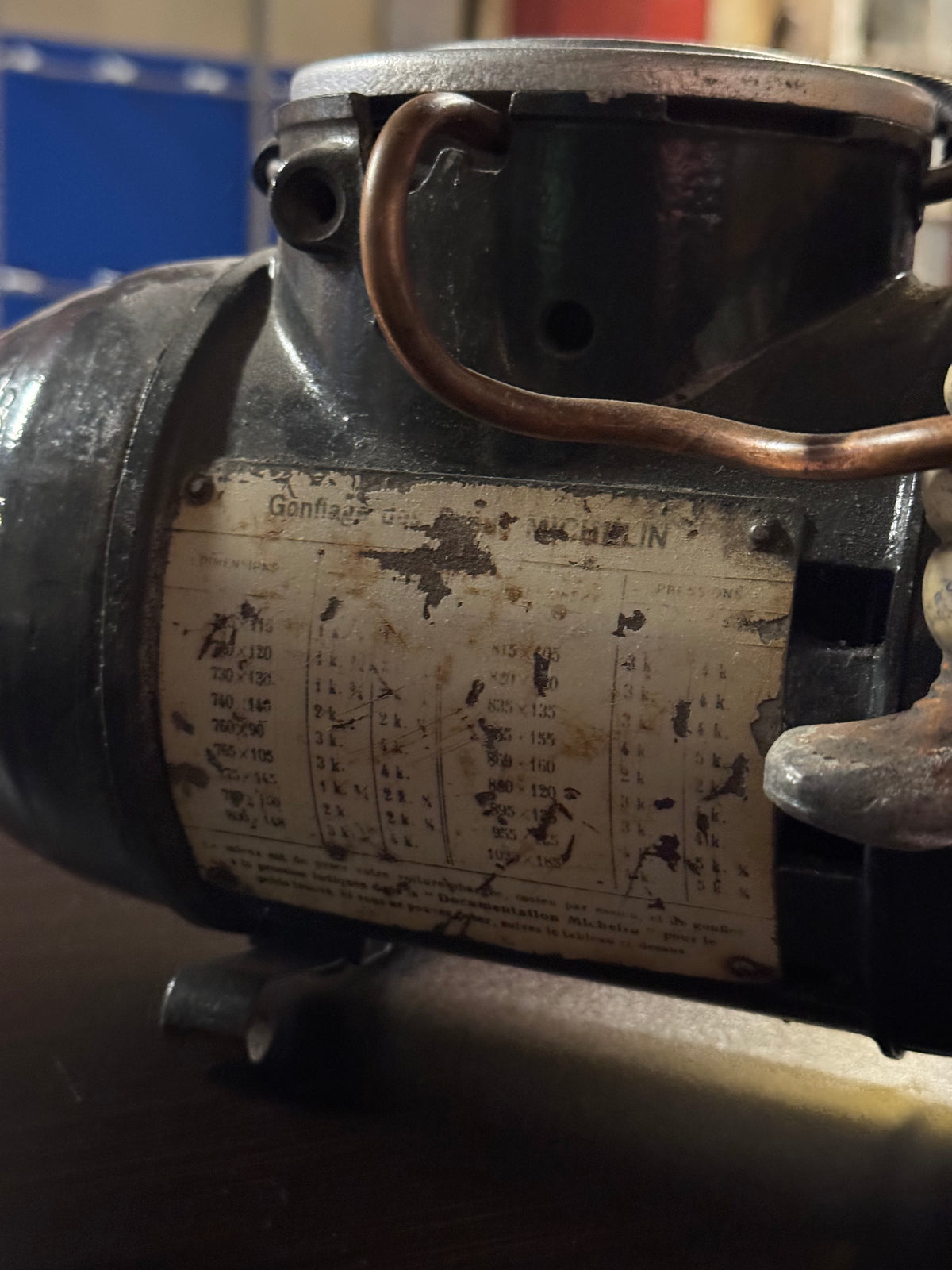 Michelin Bibendum-luftkompressor 1920-1930erne