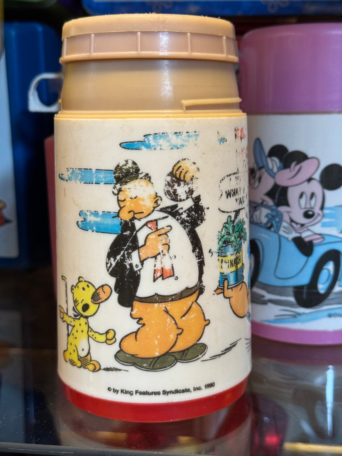 Popeye - Skipper Skræk termoflaske 1980erne