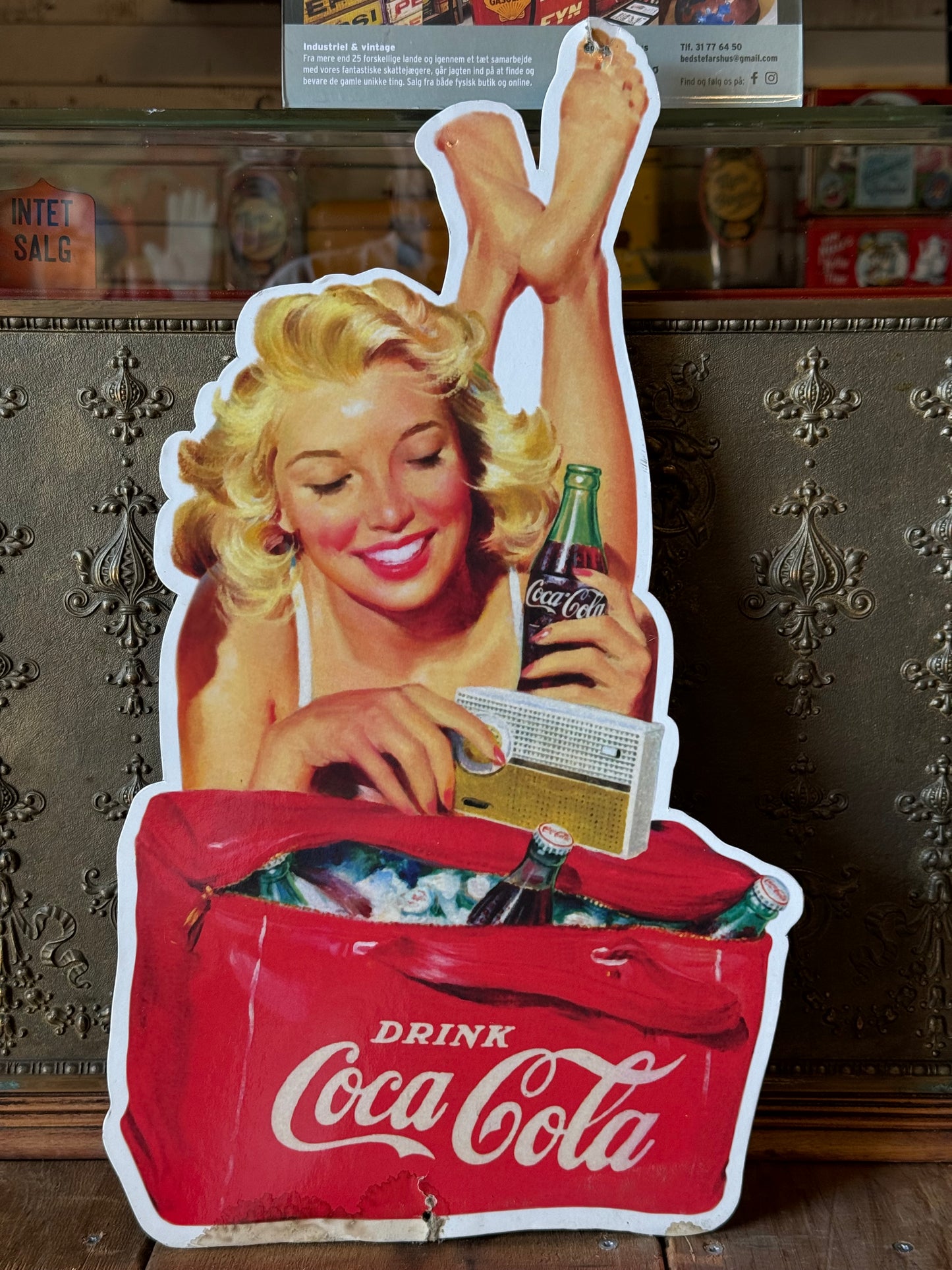 Coca Cola pap skilt