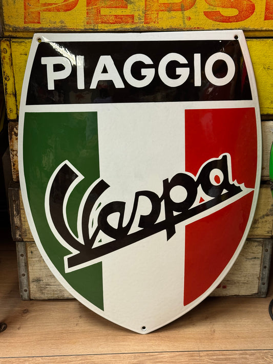Vespa Piaggio - Emaljeskilt