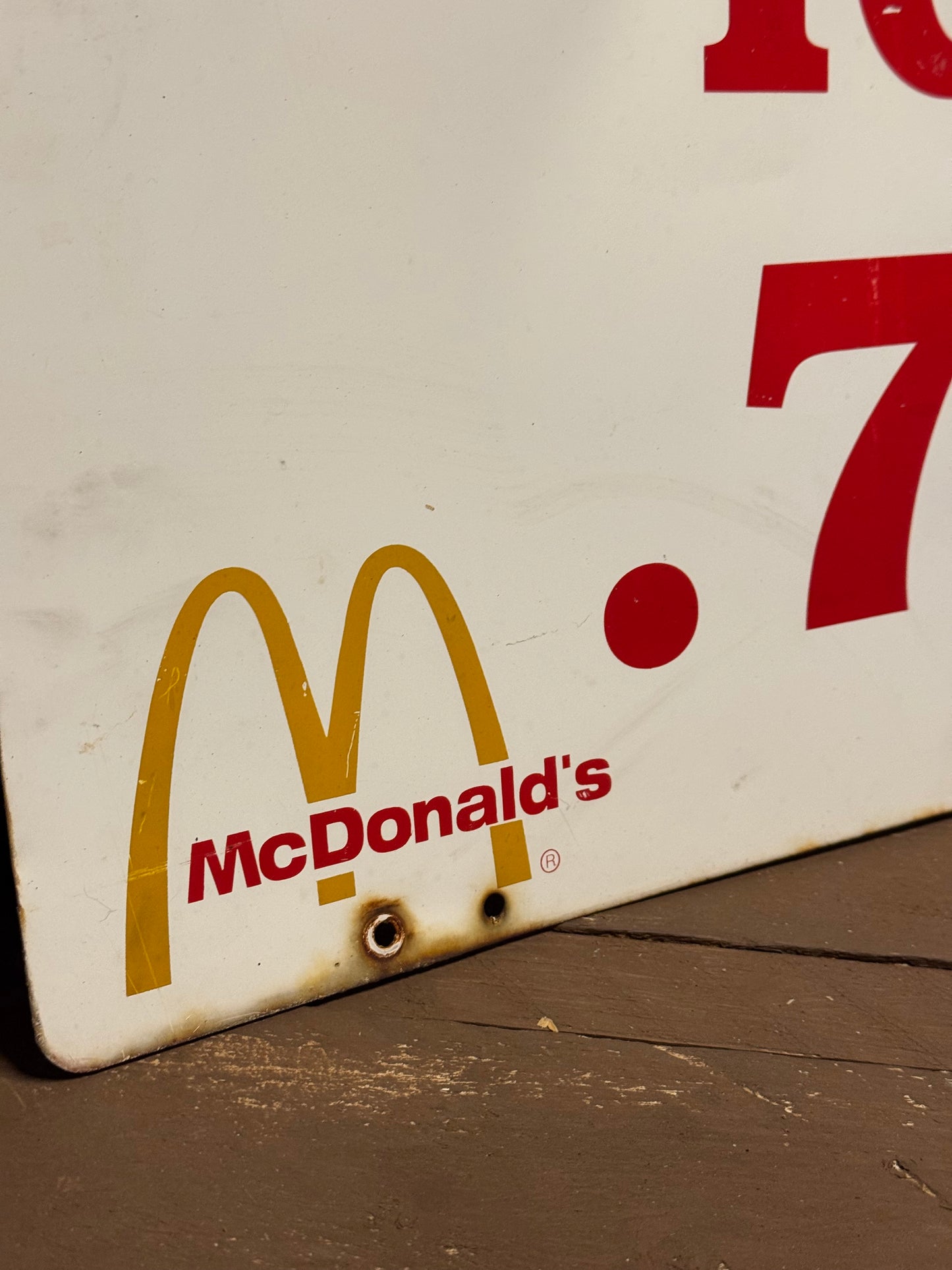 McDonalds blikskilt 1970/80erne