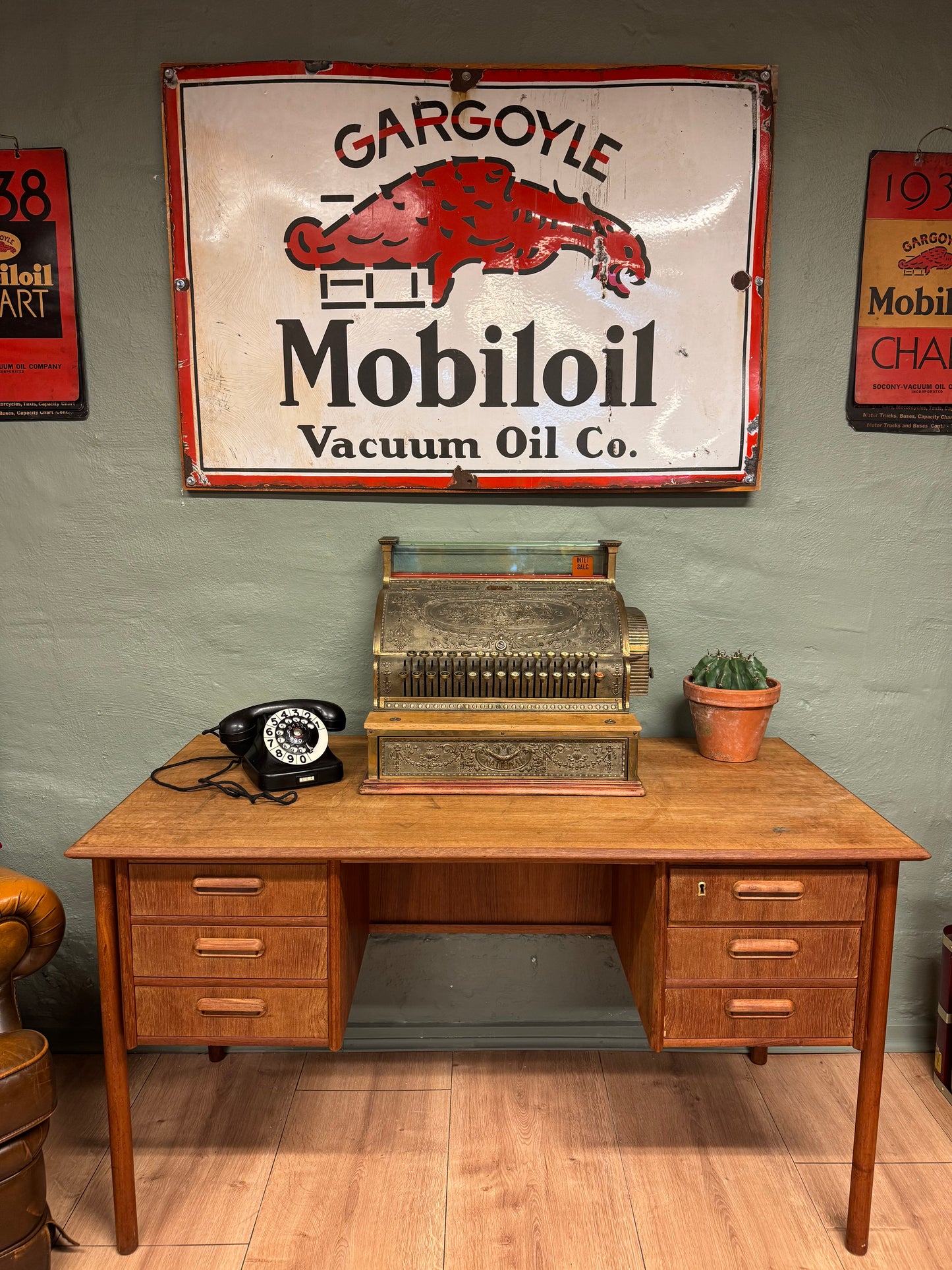 Gargoyle Mobiloil Emaljeskilt