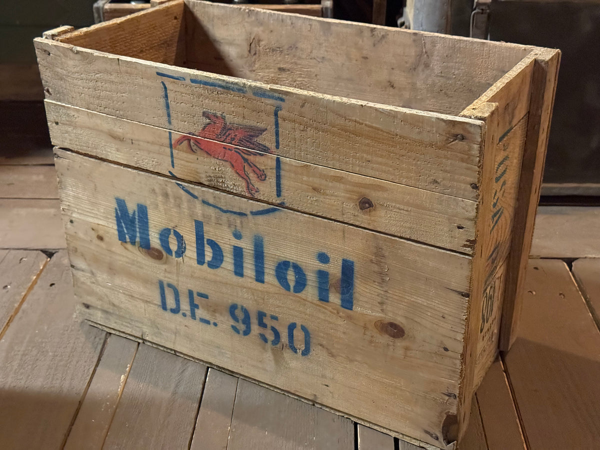 Mobiloil transportkasse 1950/60s