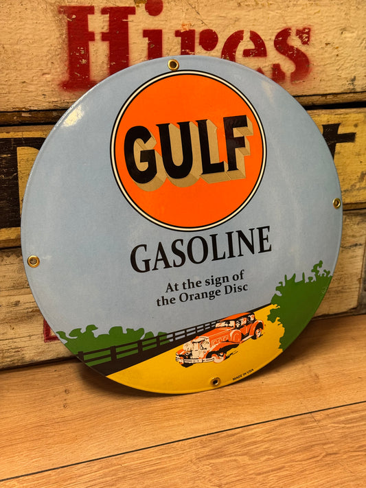 GULF - Emaljeskilt