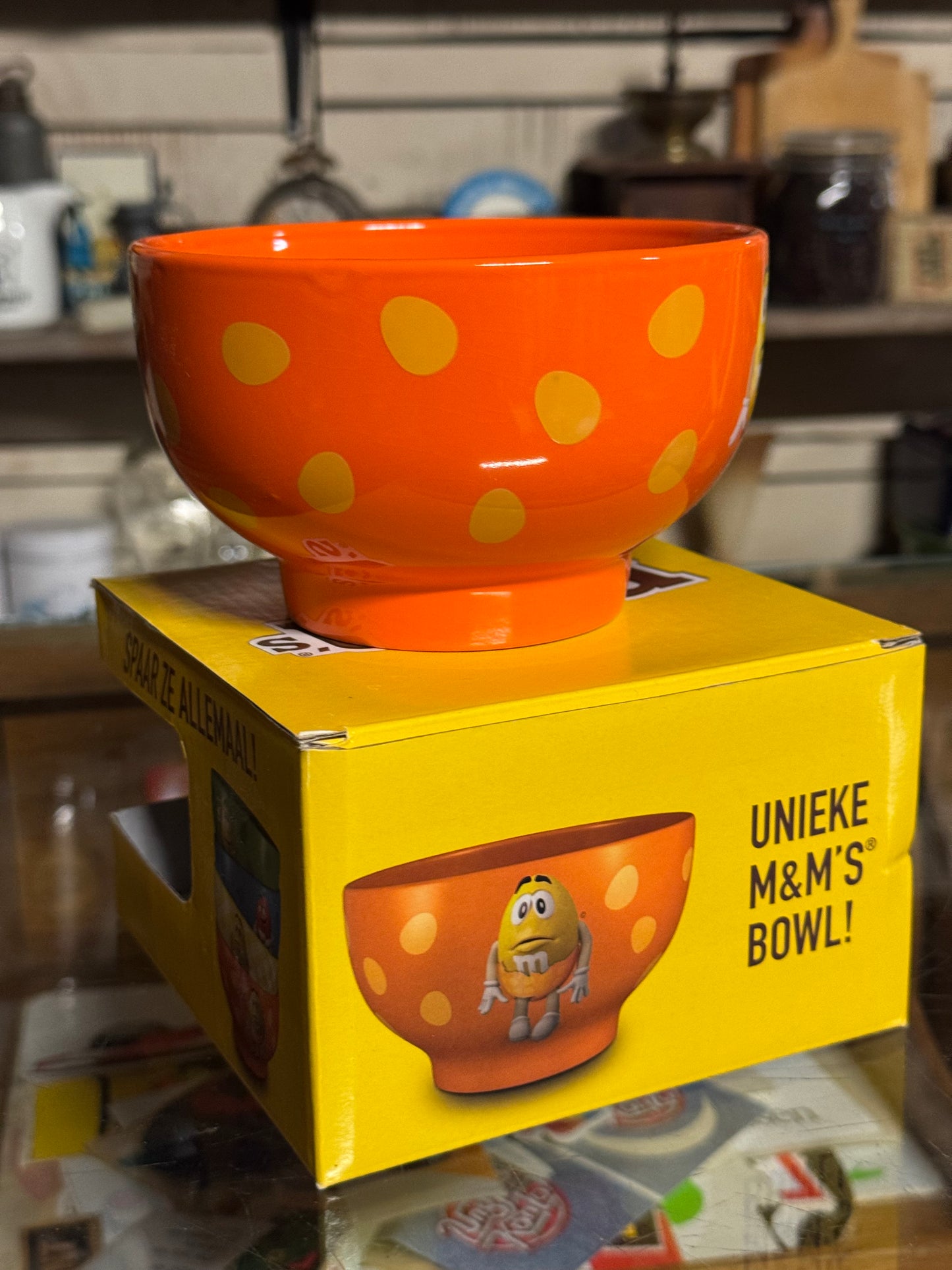 M&M orange skål