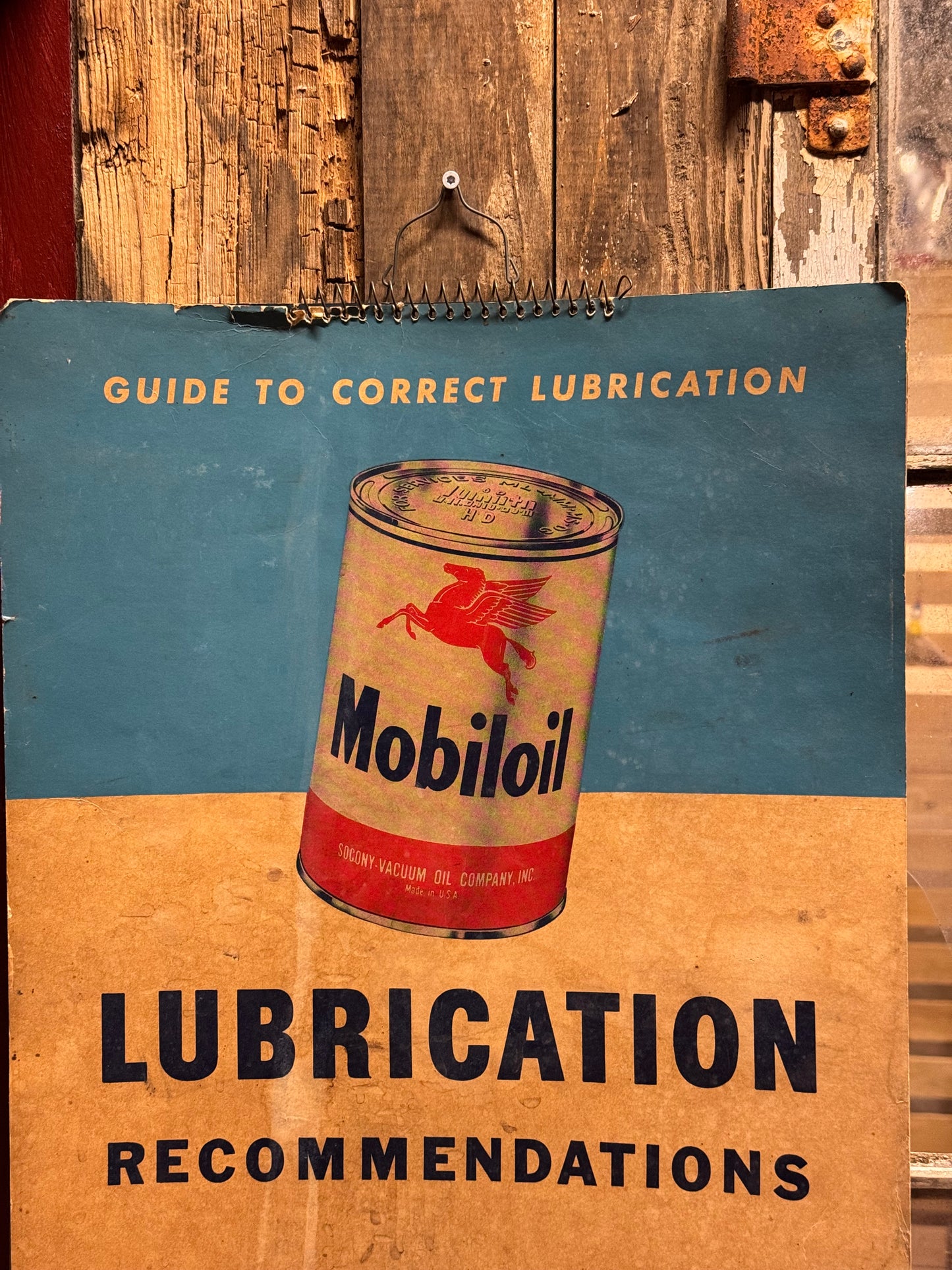 Mobiloil smøreguide 1950erne
