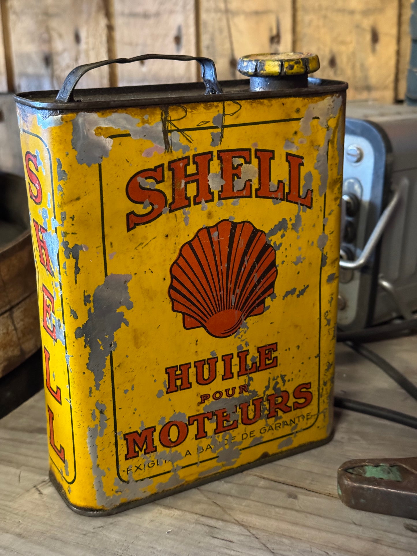 Shell 2L oliedåse 1930-40erne