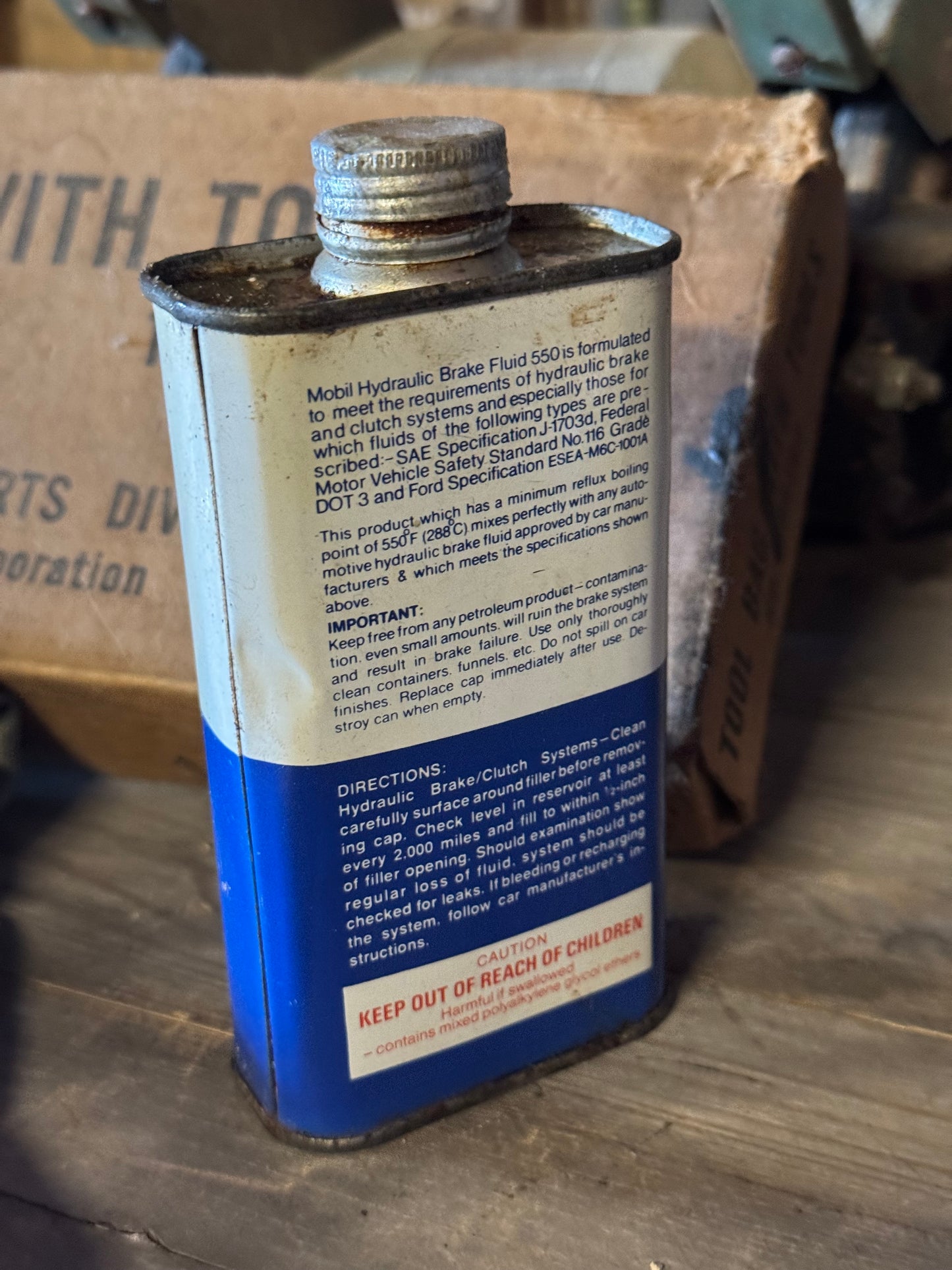 Mobiloil hydrailic brake fluid 550