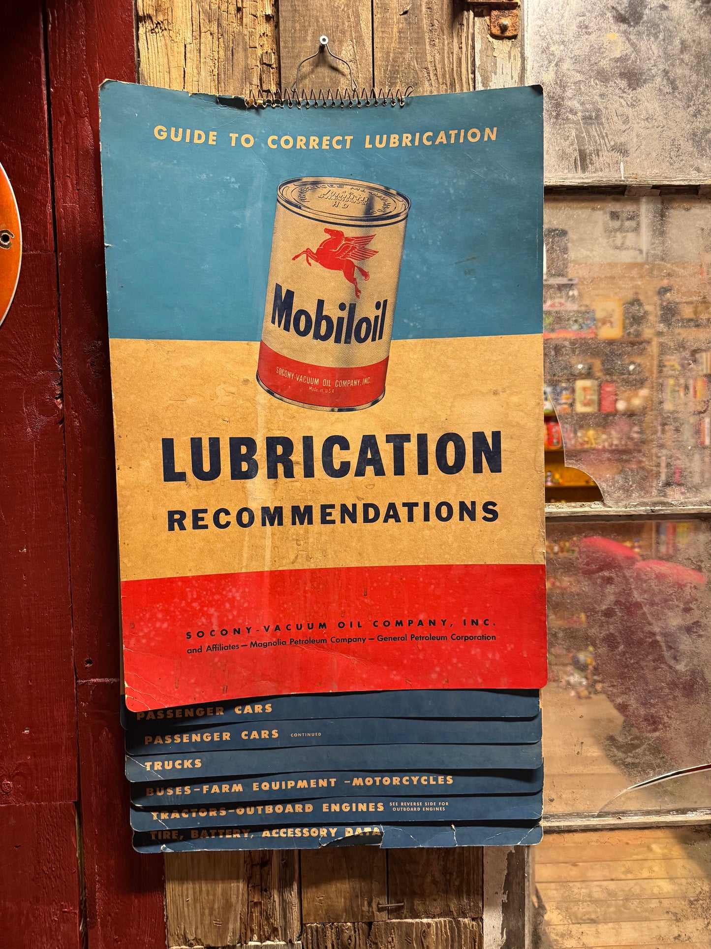Mobiloil smøreguide 1950erne