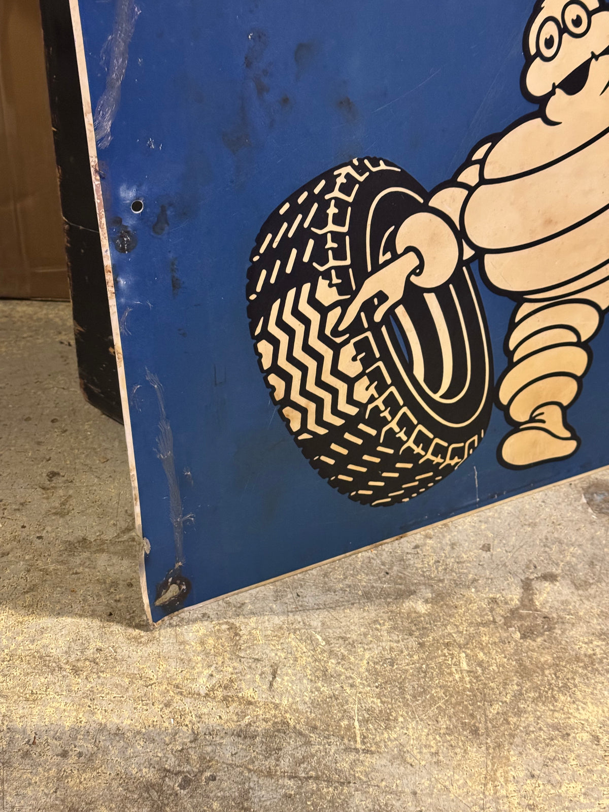 Michelin blikskilt 1970erne