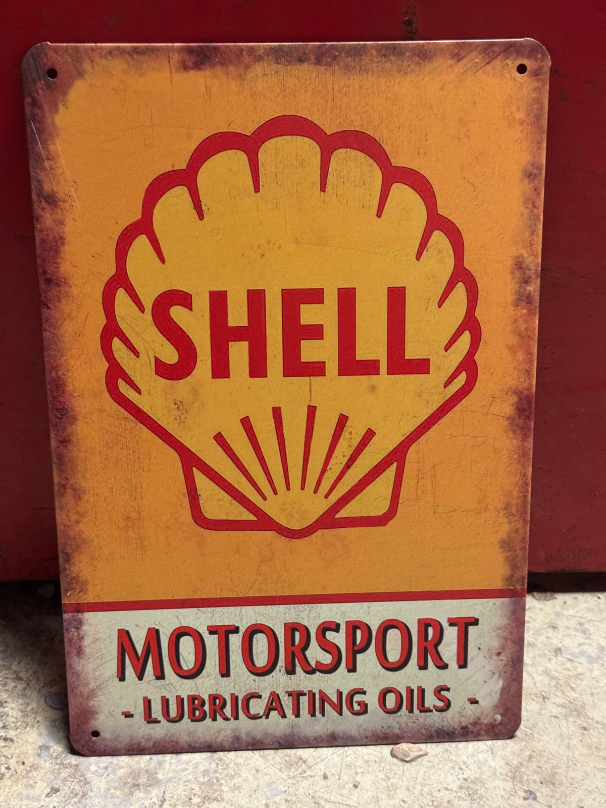 Shell repro blikskilt 20x30