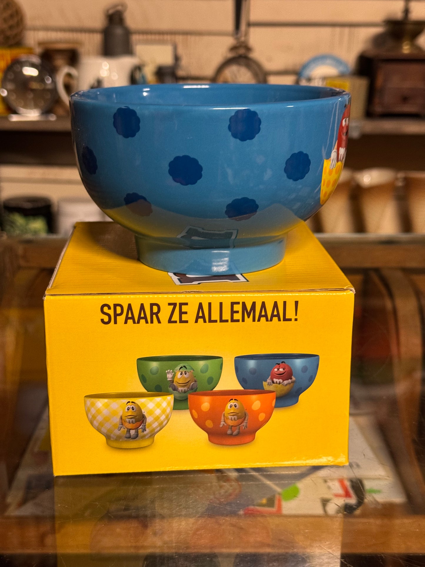 M&M Blå skål