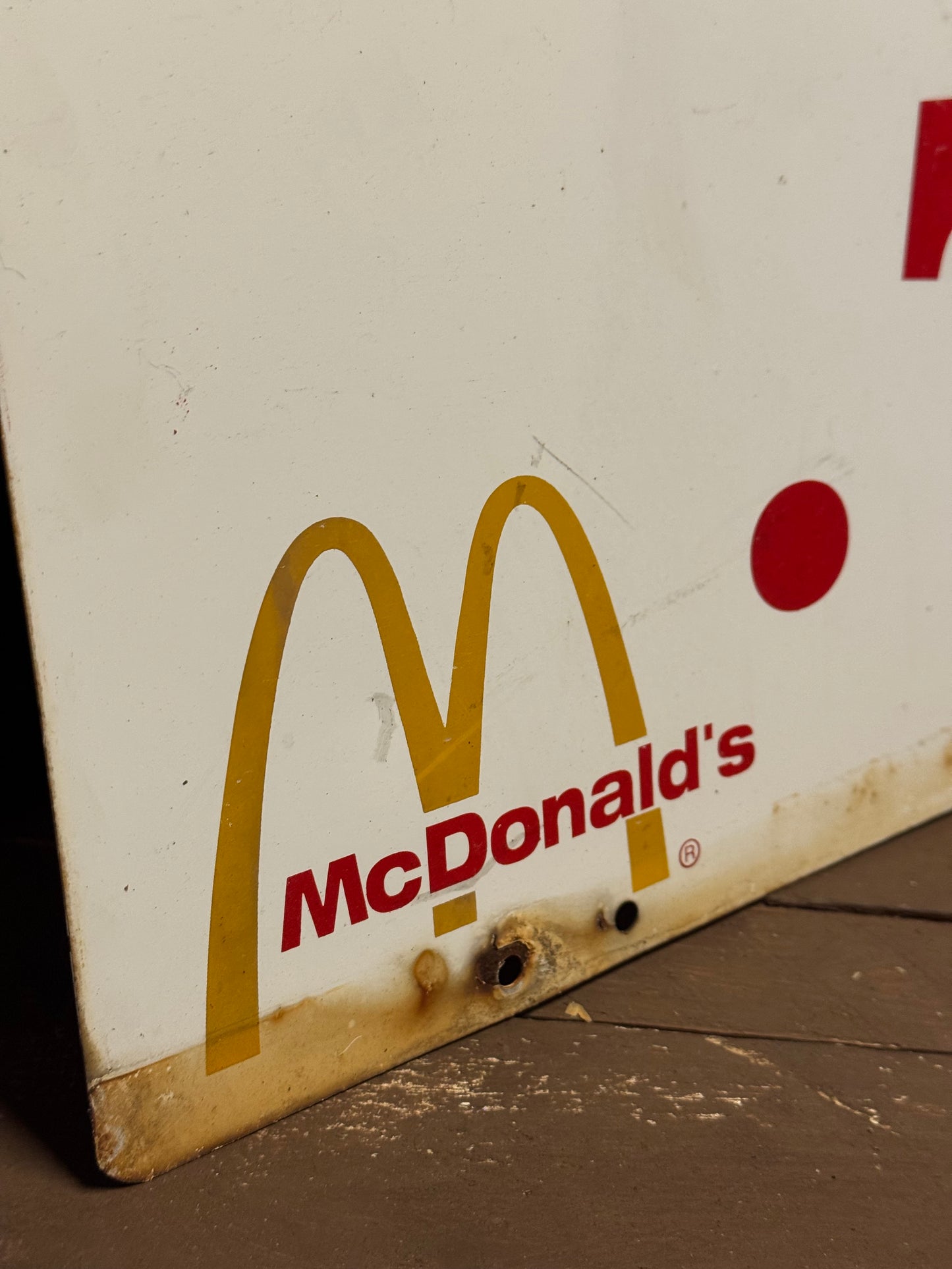 McDonalds blikskilt 1970/80erne