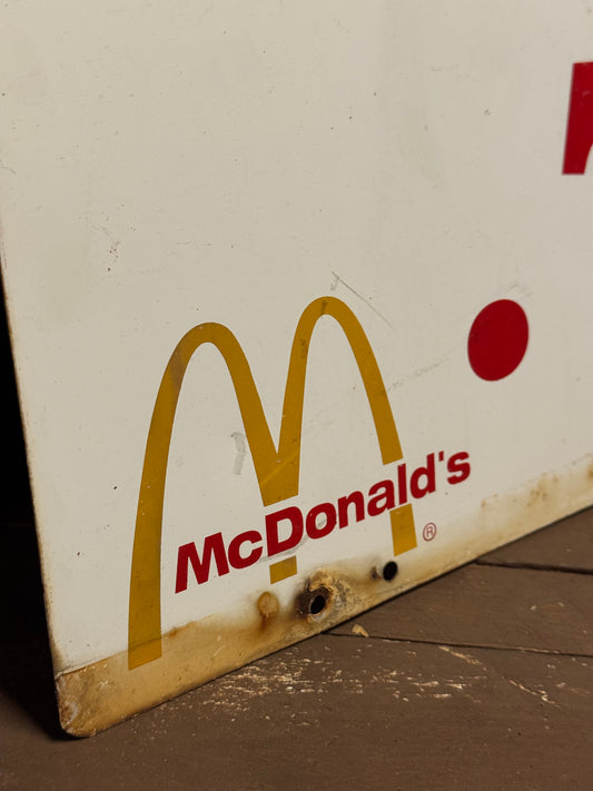 McDonalds blikskilt 1970/80erne