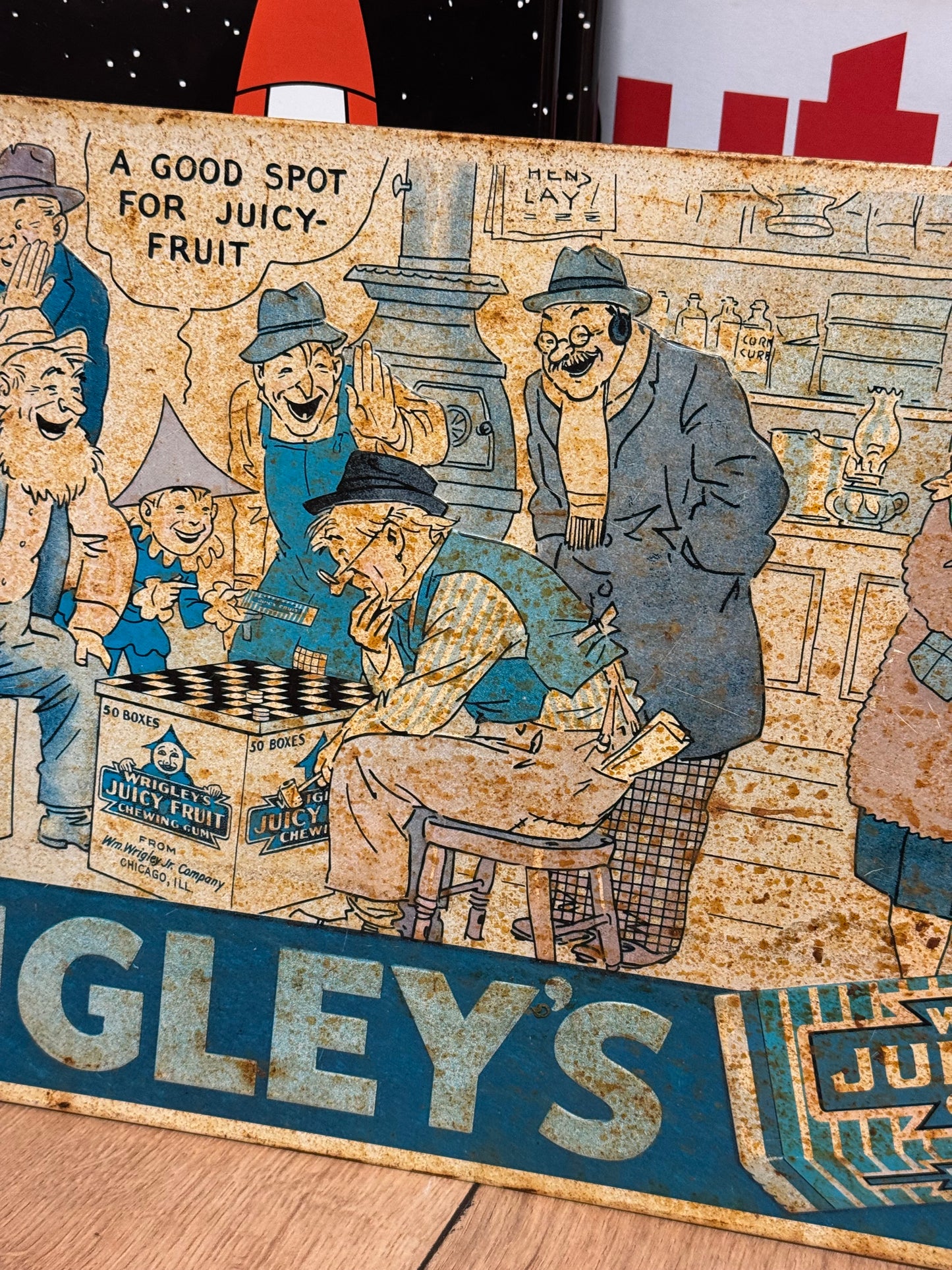 Wrigleys blik skilt