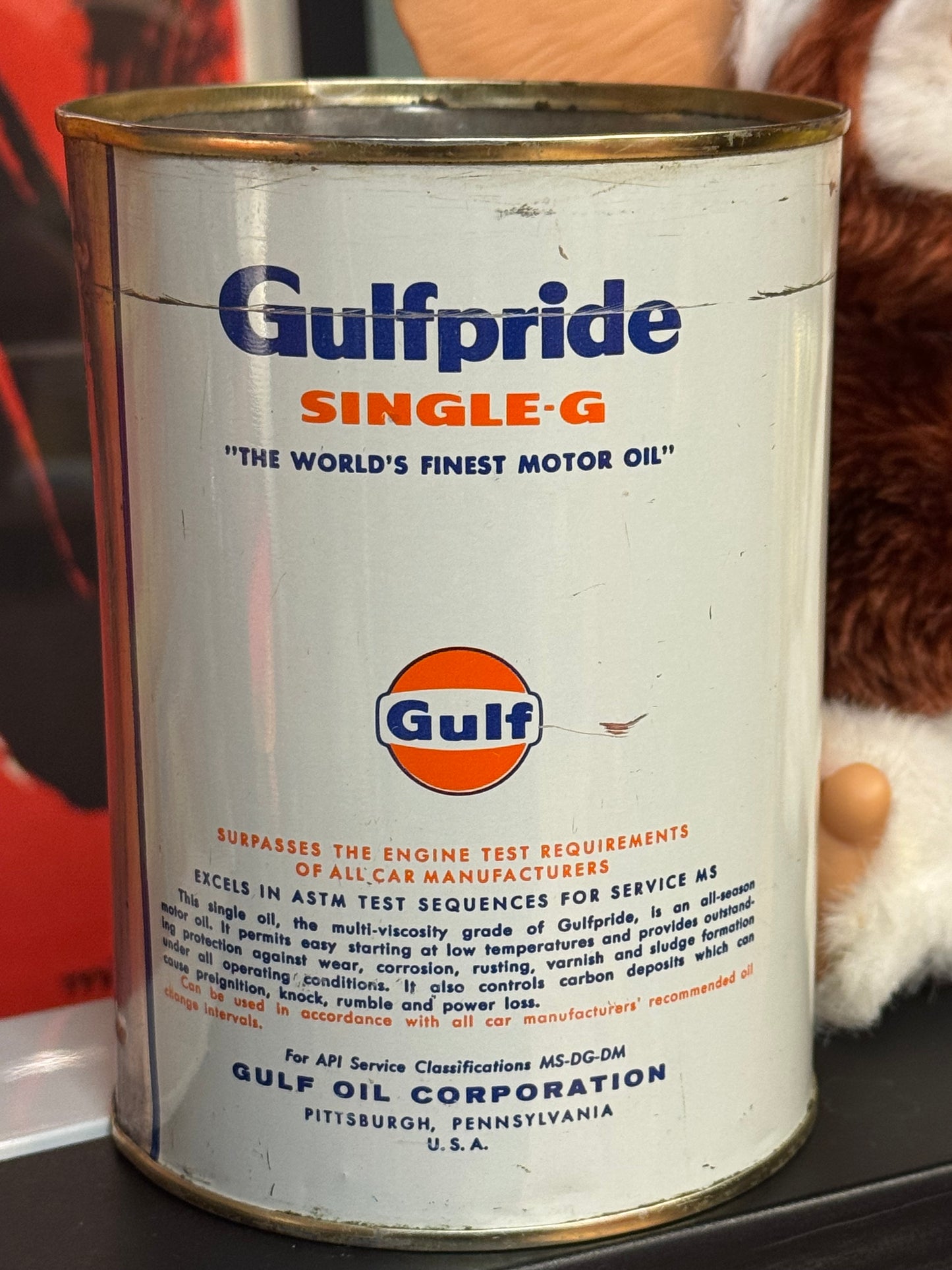 Gulfpride single G Motor Oil