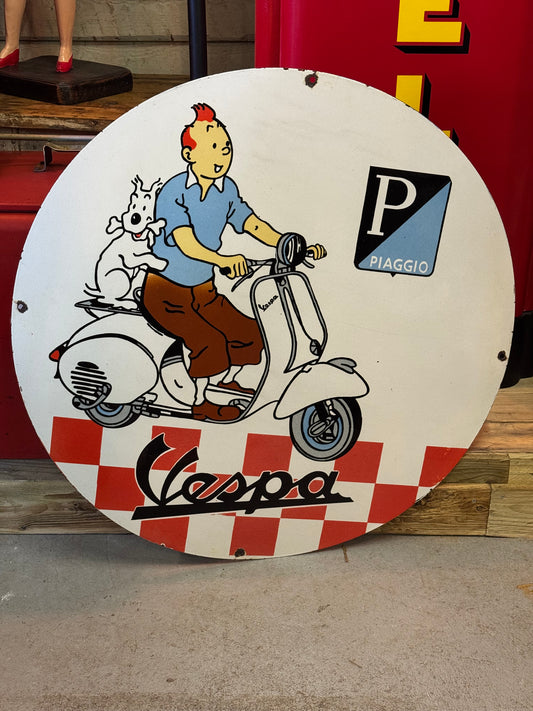 Tintin Emaljeskilt