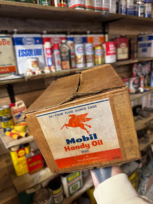 Mobiloil Handyoil kasse 1950erne