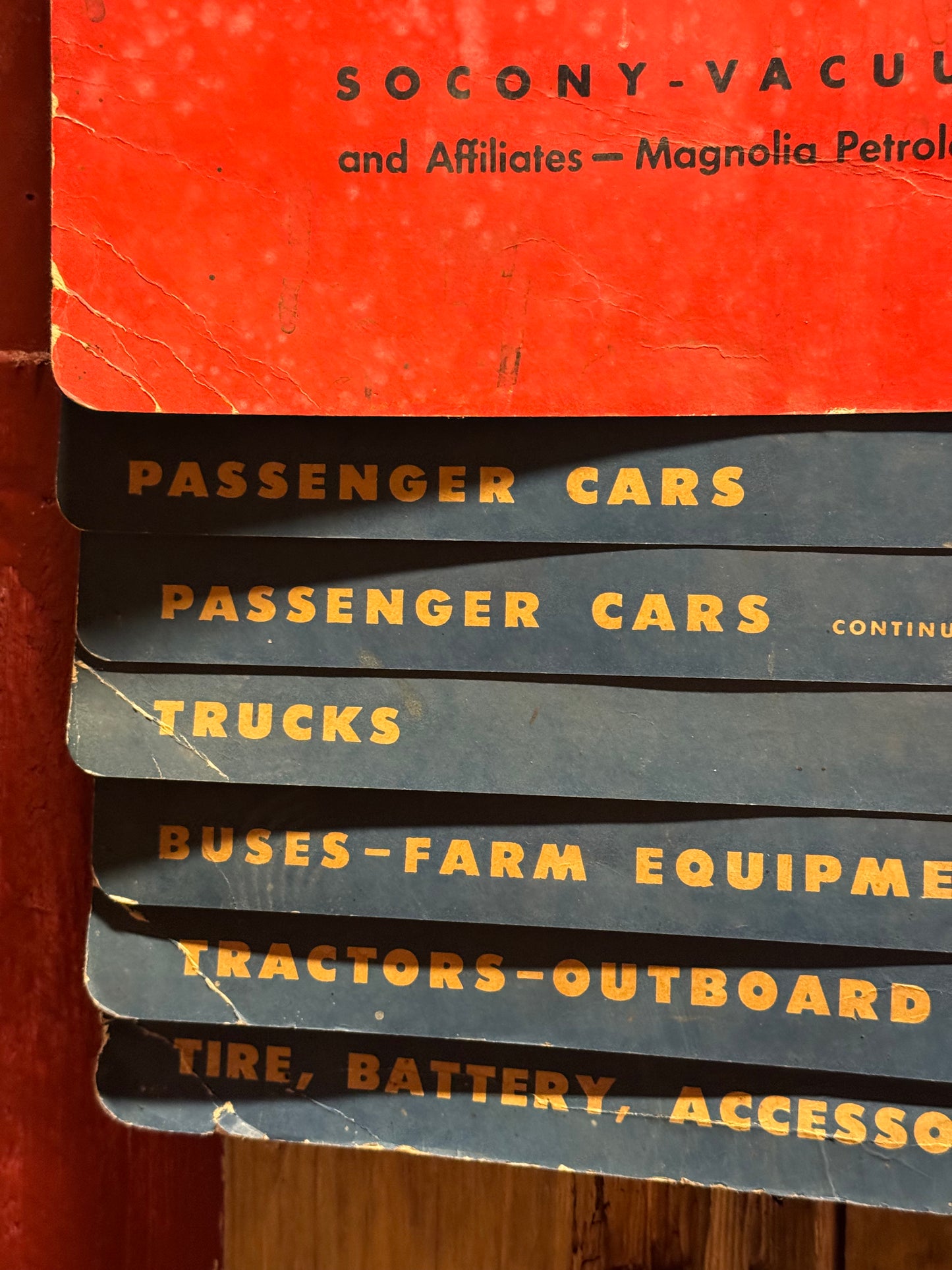 Mobiloil smøreguide 1950erne