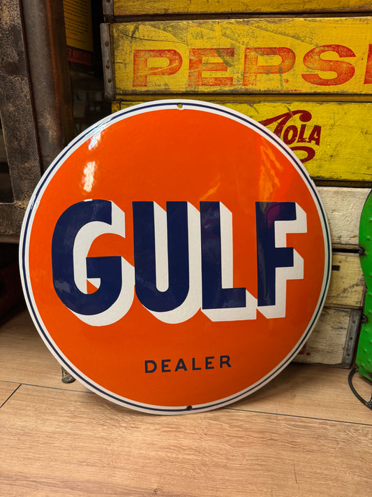 GULF - Emaljeskilt
