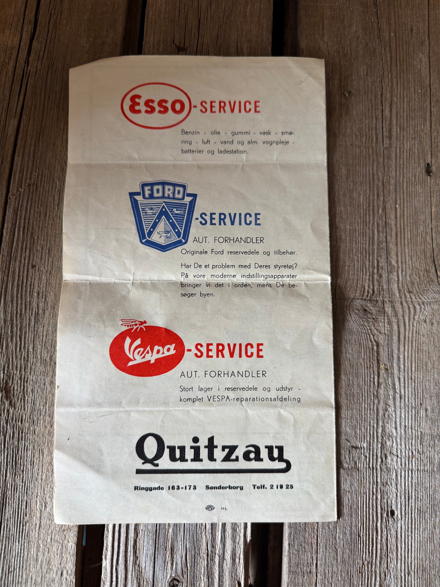 Esso - Ford - Vespa - Danmark ALS