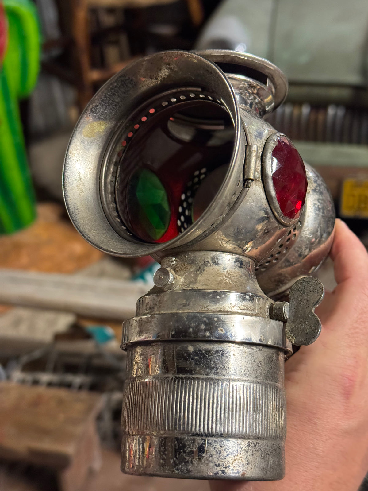 karbidlampe til cykel & motorcykel 1910-1930
