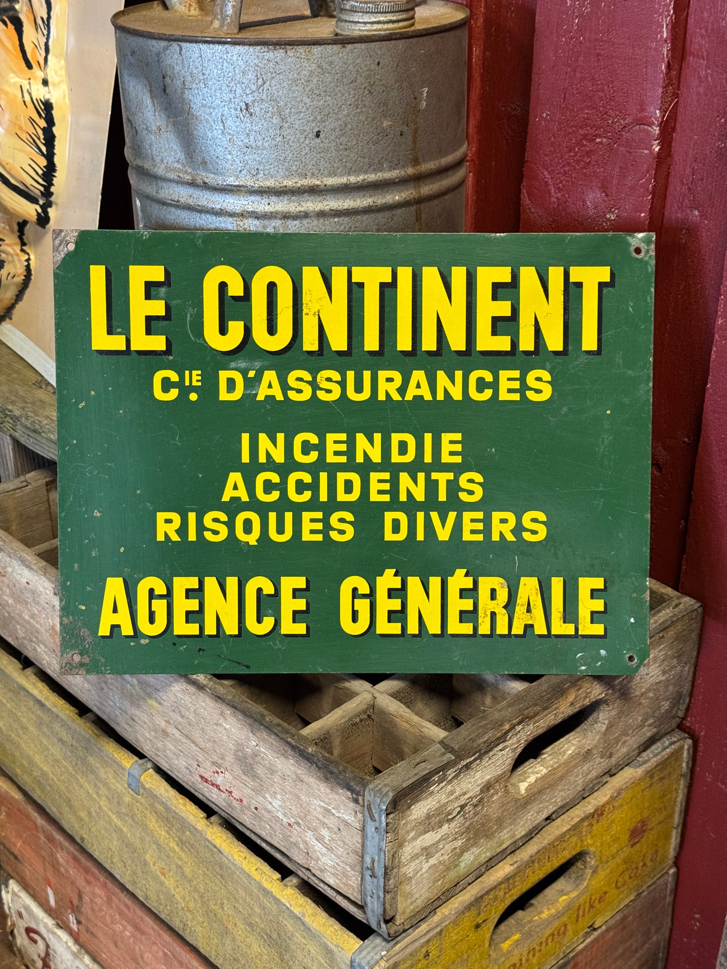 Le Continent Fransk Emaljeskilt