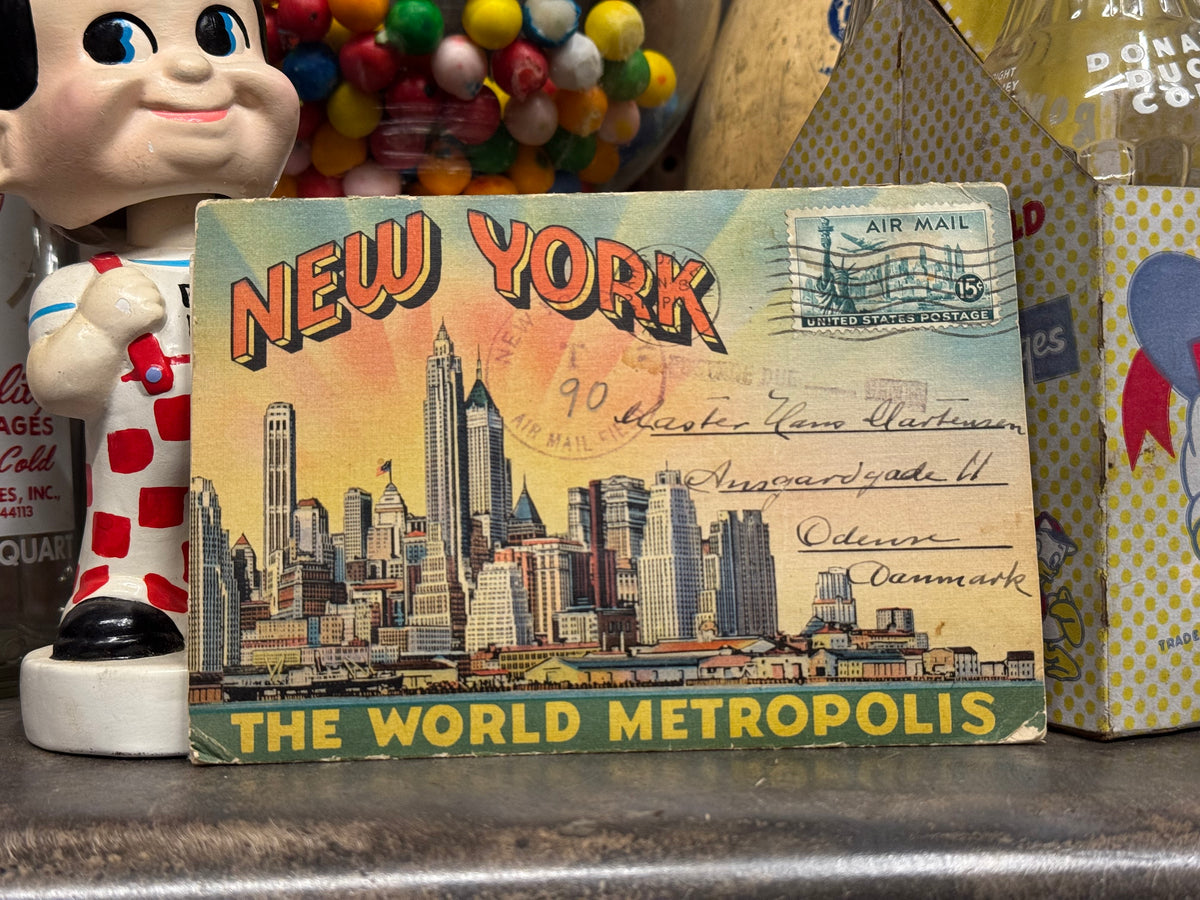Postkort New York – "The World Metropolis" 1940erne
