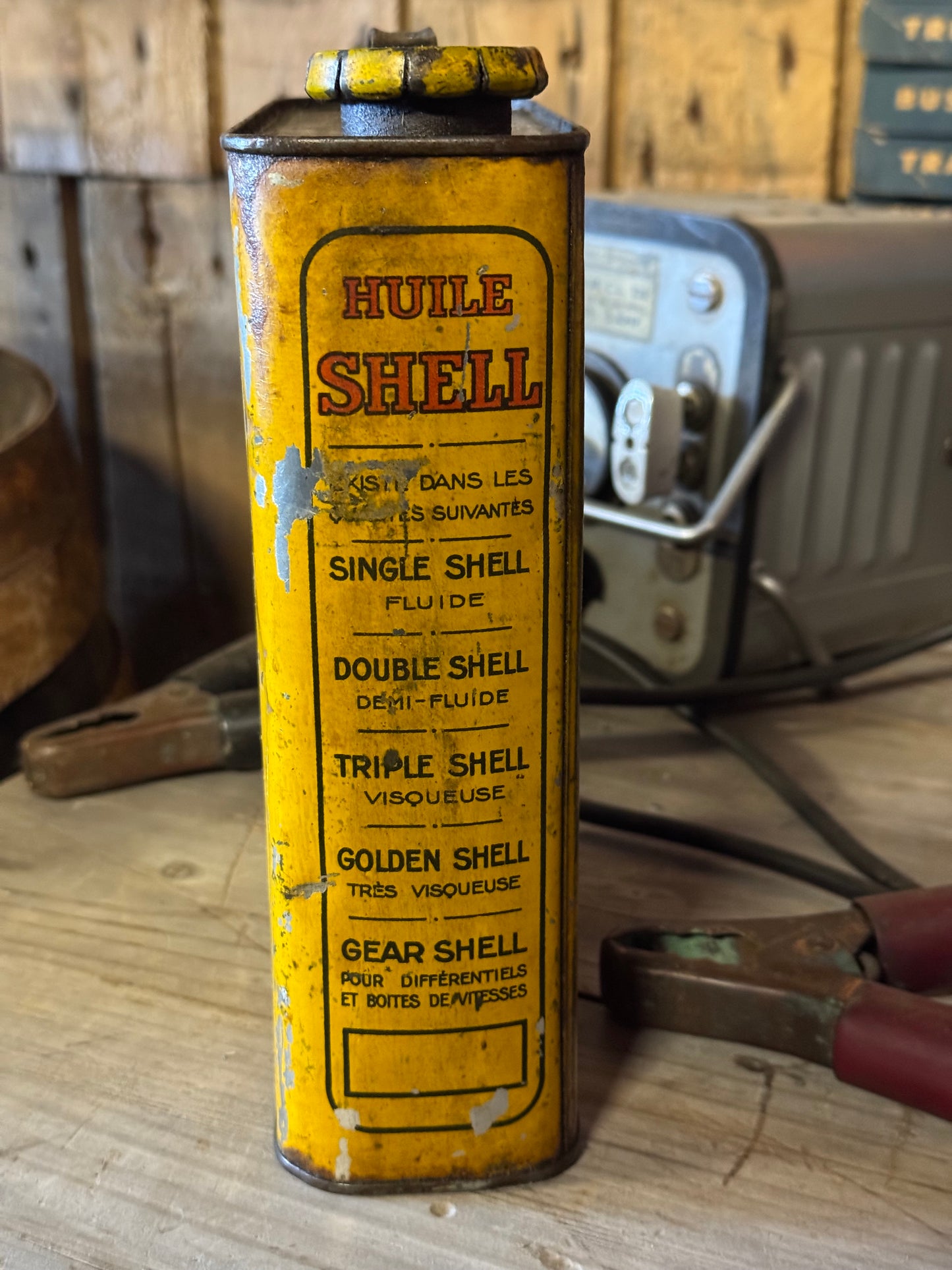 Shell 2L oliedåse 1930-40erne