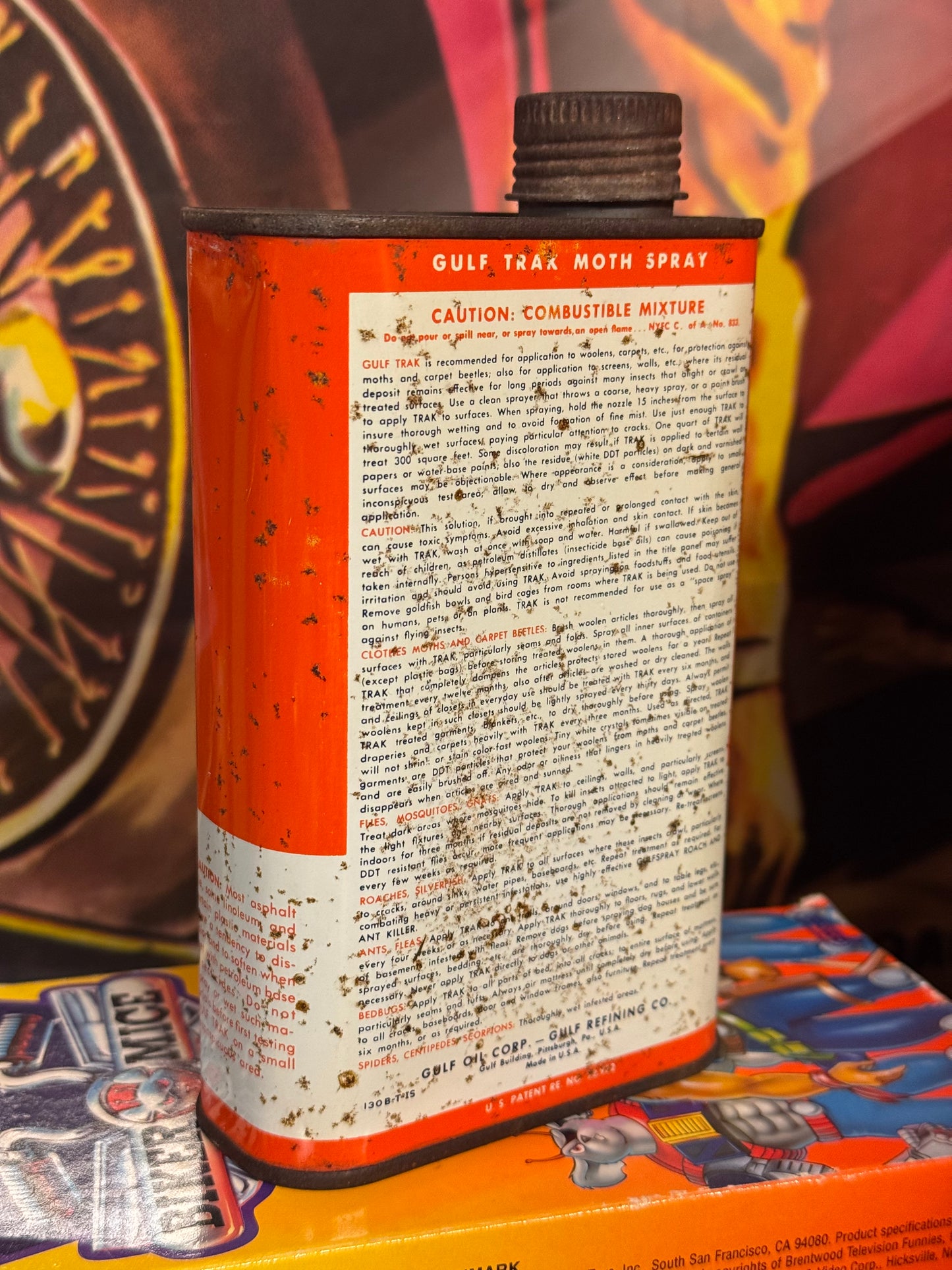 Vintage GULF Trak Moth Spray
