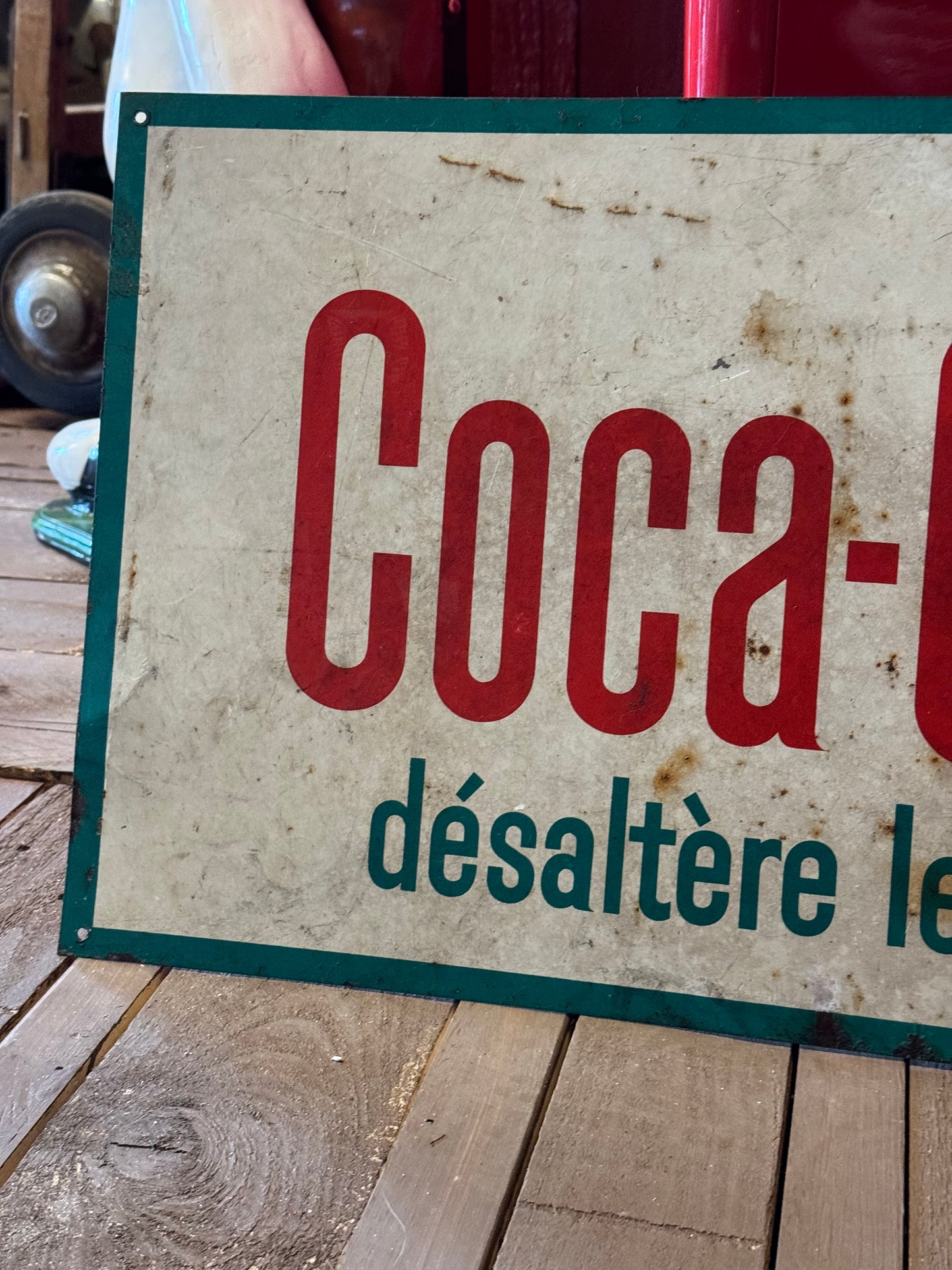 Cola Cola blik skilt Fransk