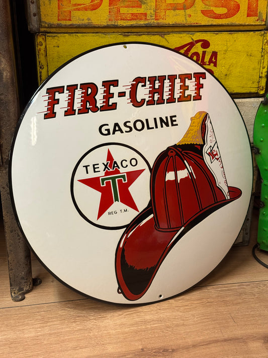 Texaco Fire Chief - Emaljeskilt