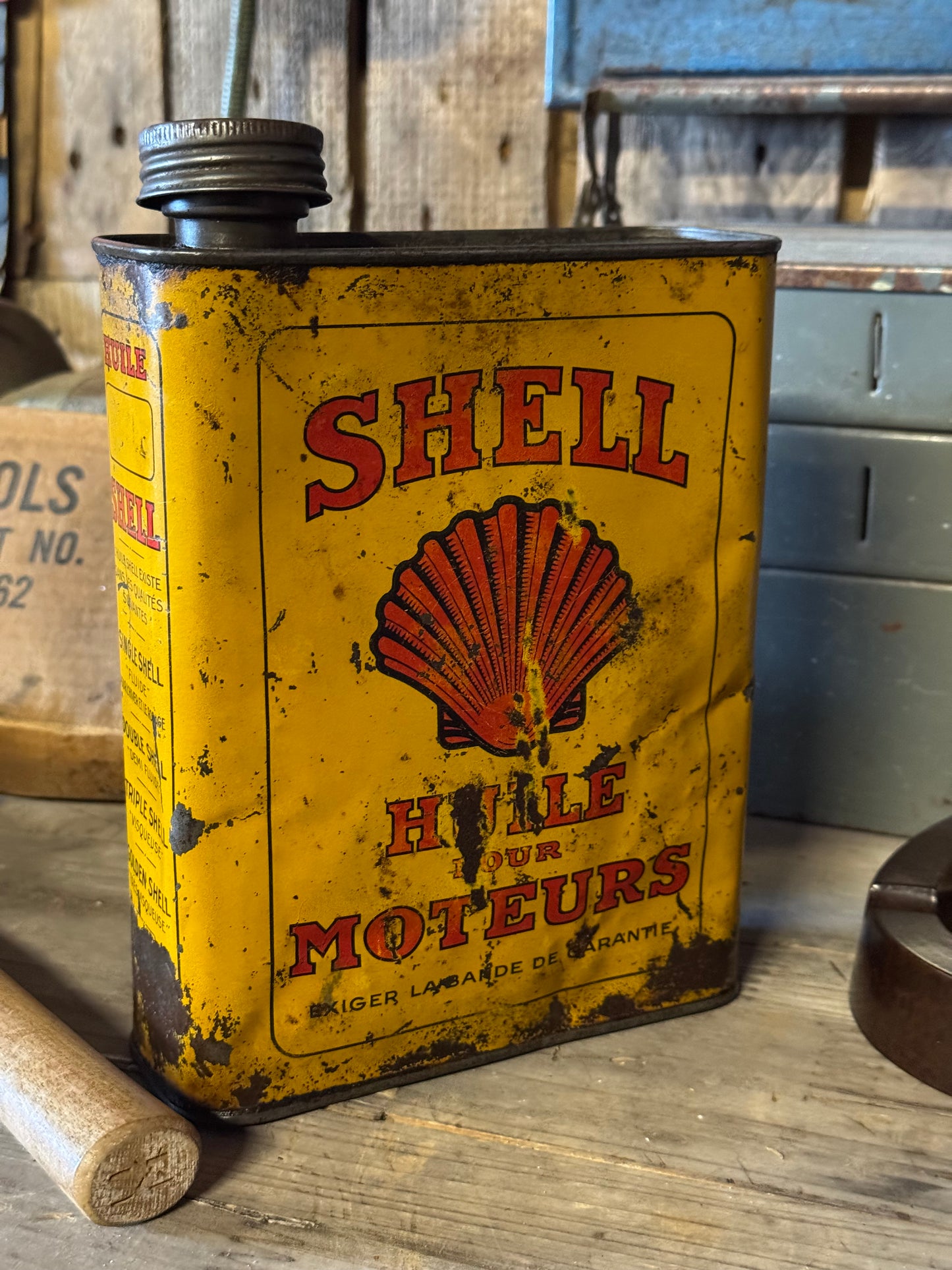 Shell 2L oliedåse 1930-40erne