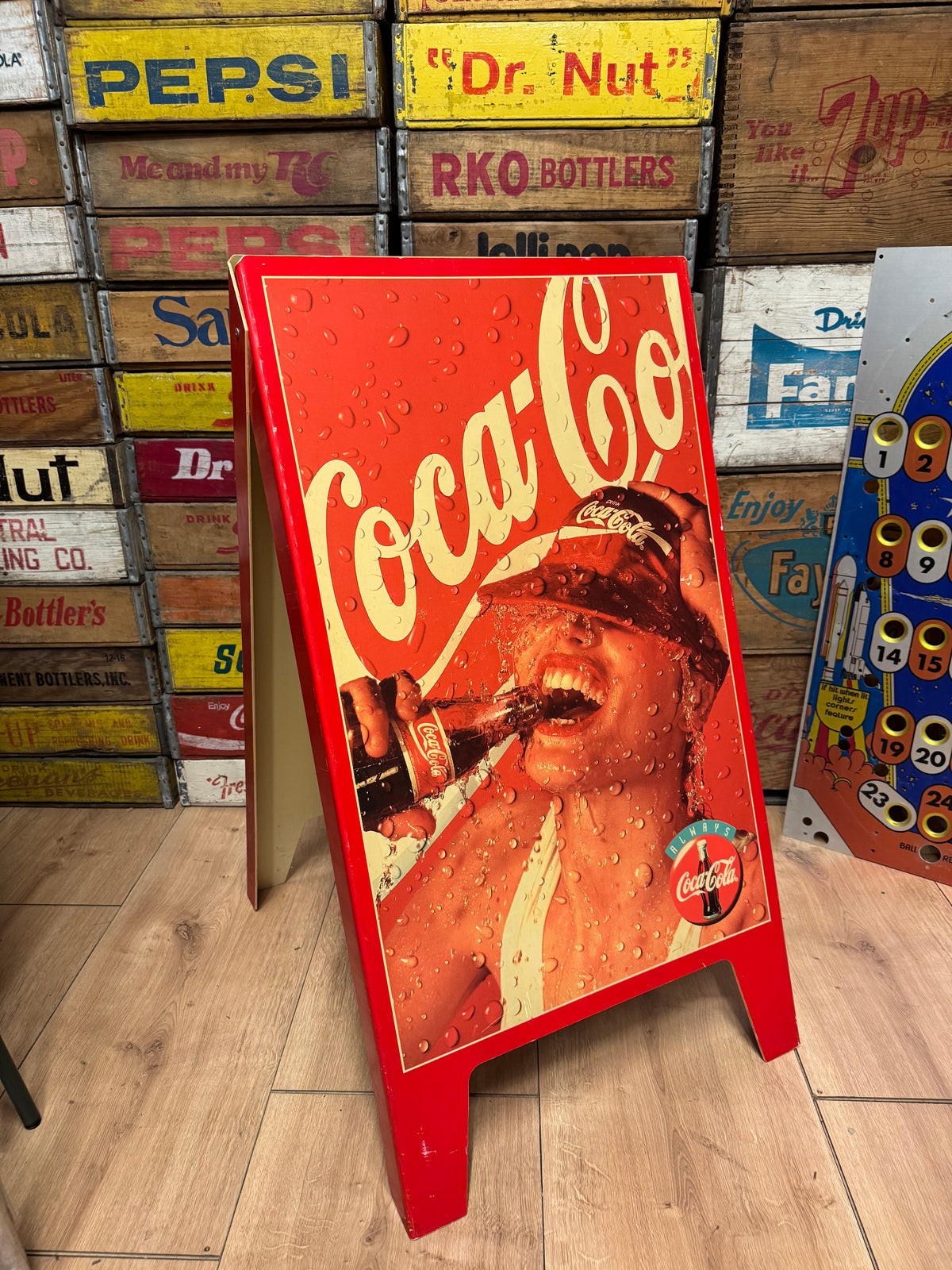 Coca Cola gadeskilt