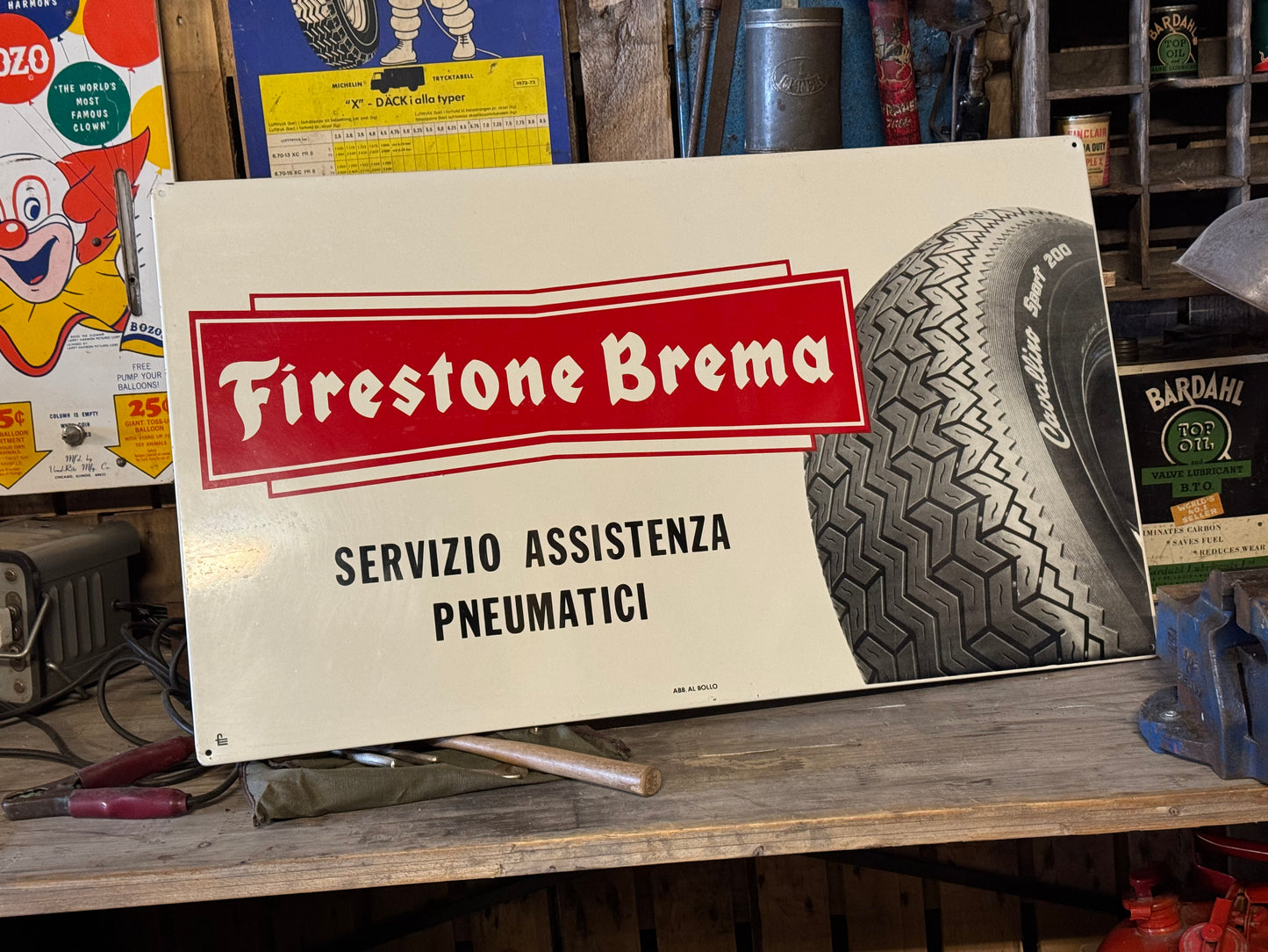 Firestone Emaljeskilt 1960erne