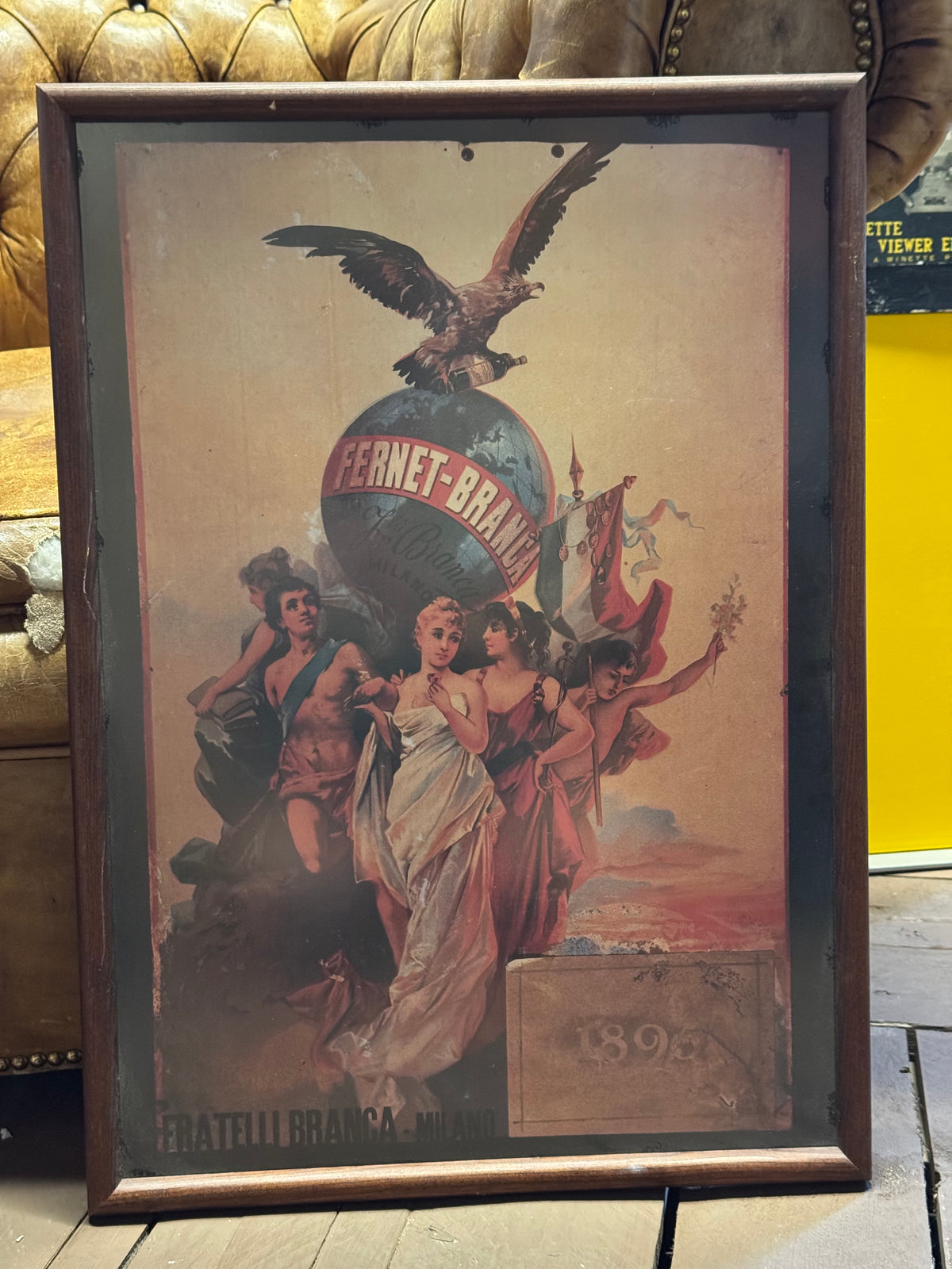 Fernet-Branca reklameplakat 1970/80erne