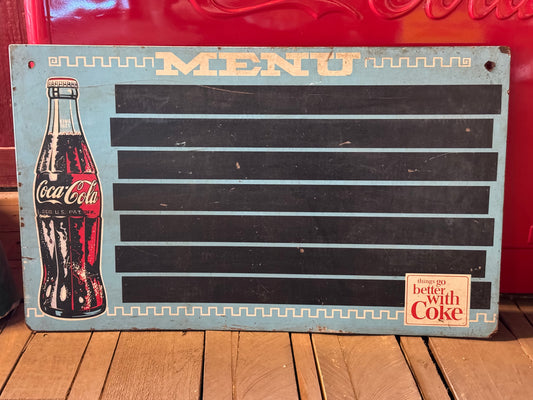 Coca Cola menu tavle