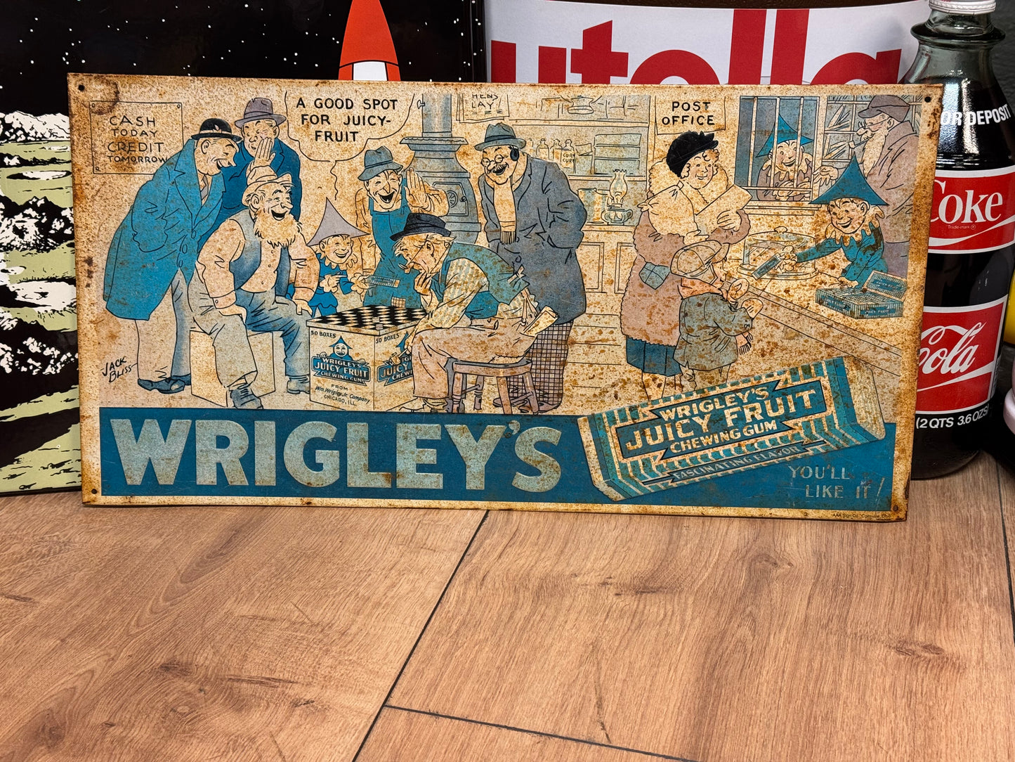Wrigleys blik skilt