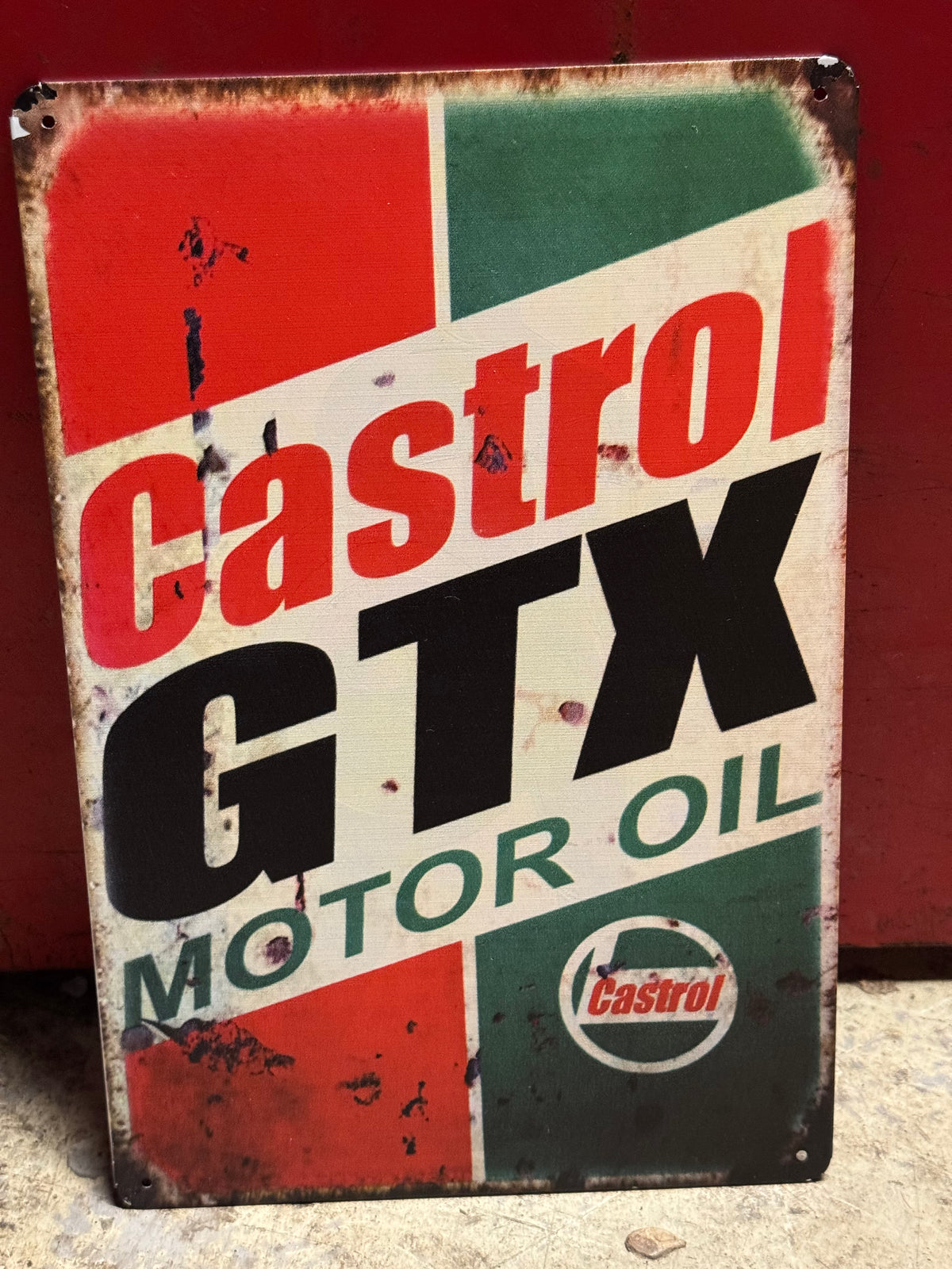 Castrol repro blikskilt 20x30